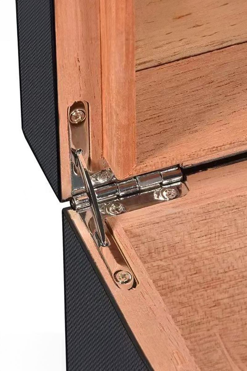 Falconetti Karbon Fiber Camlı Dijital Humidor Puro Kutusu rd06x