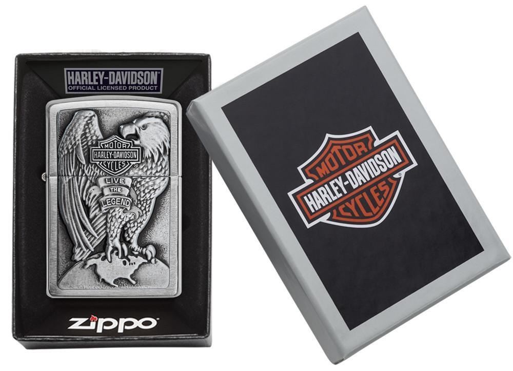 Zippo Çakmak Harley Davidson Demir Kabartma 200hd-h231-036