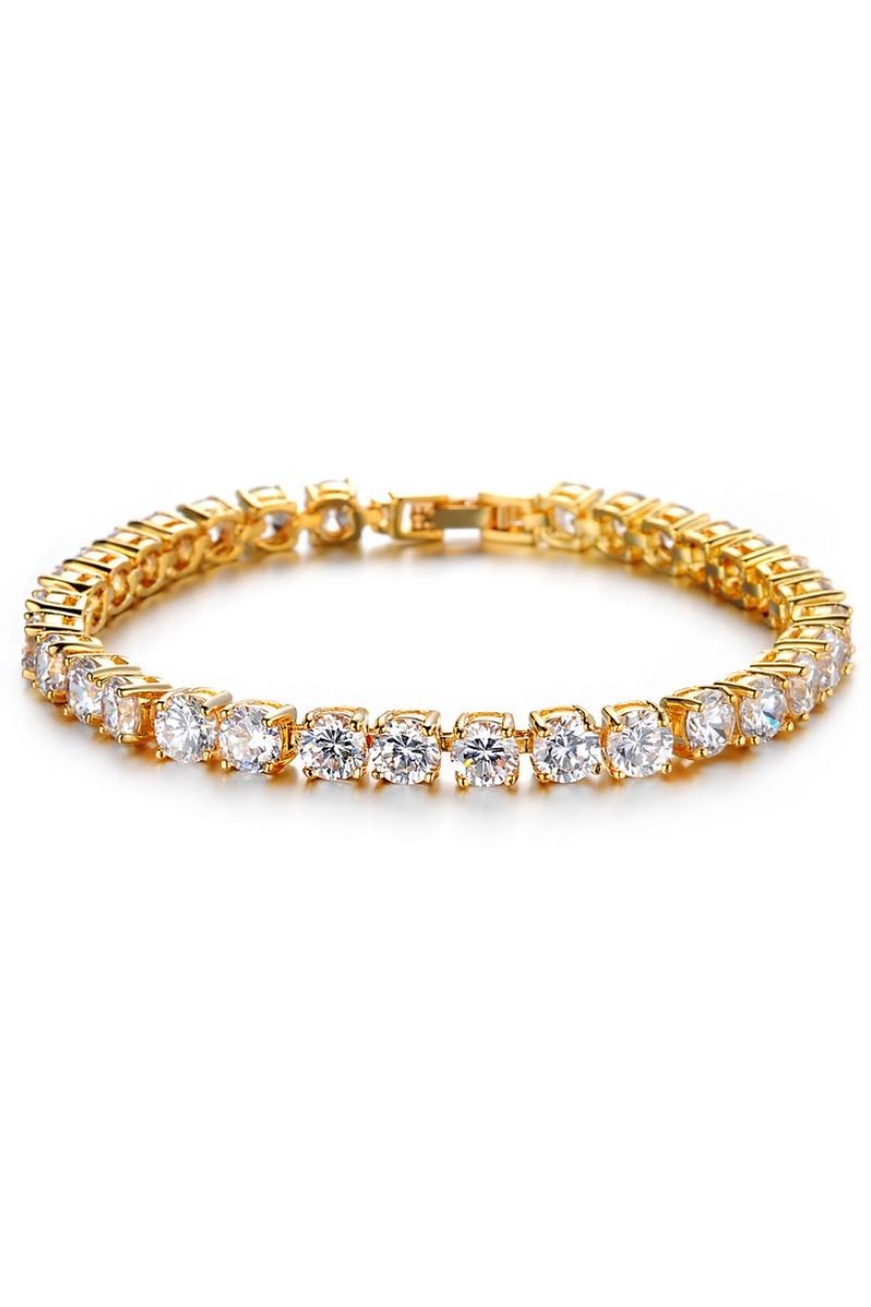 Chavin Kadın Altın Kaplama Su Yolu Swarovski Bileklik cy59