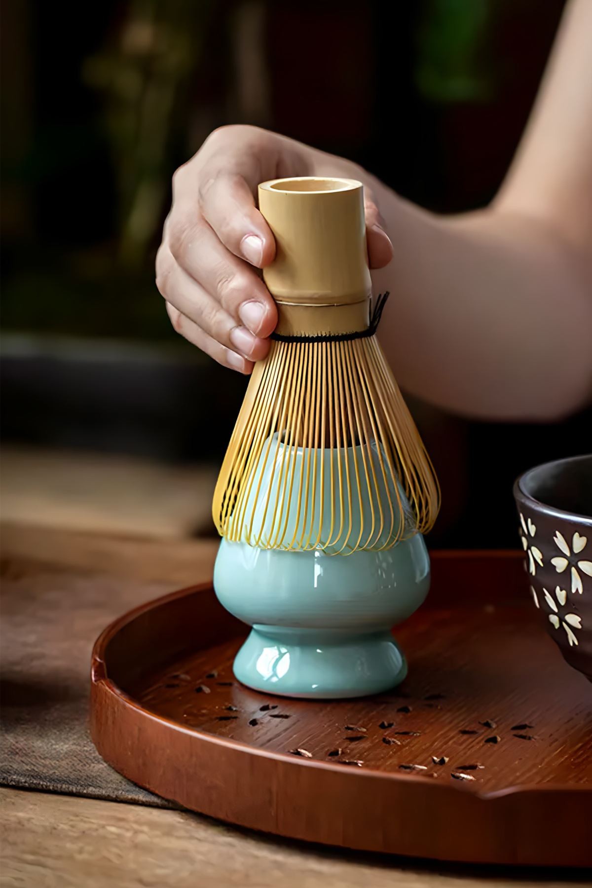 Shiratake Bambu Matcha Çayı Karıştırıcı Fırça Bamboo Whisk Köpürtücü mt205