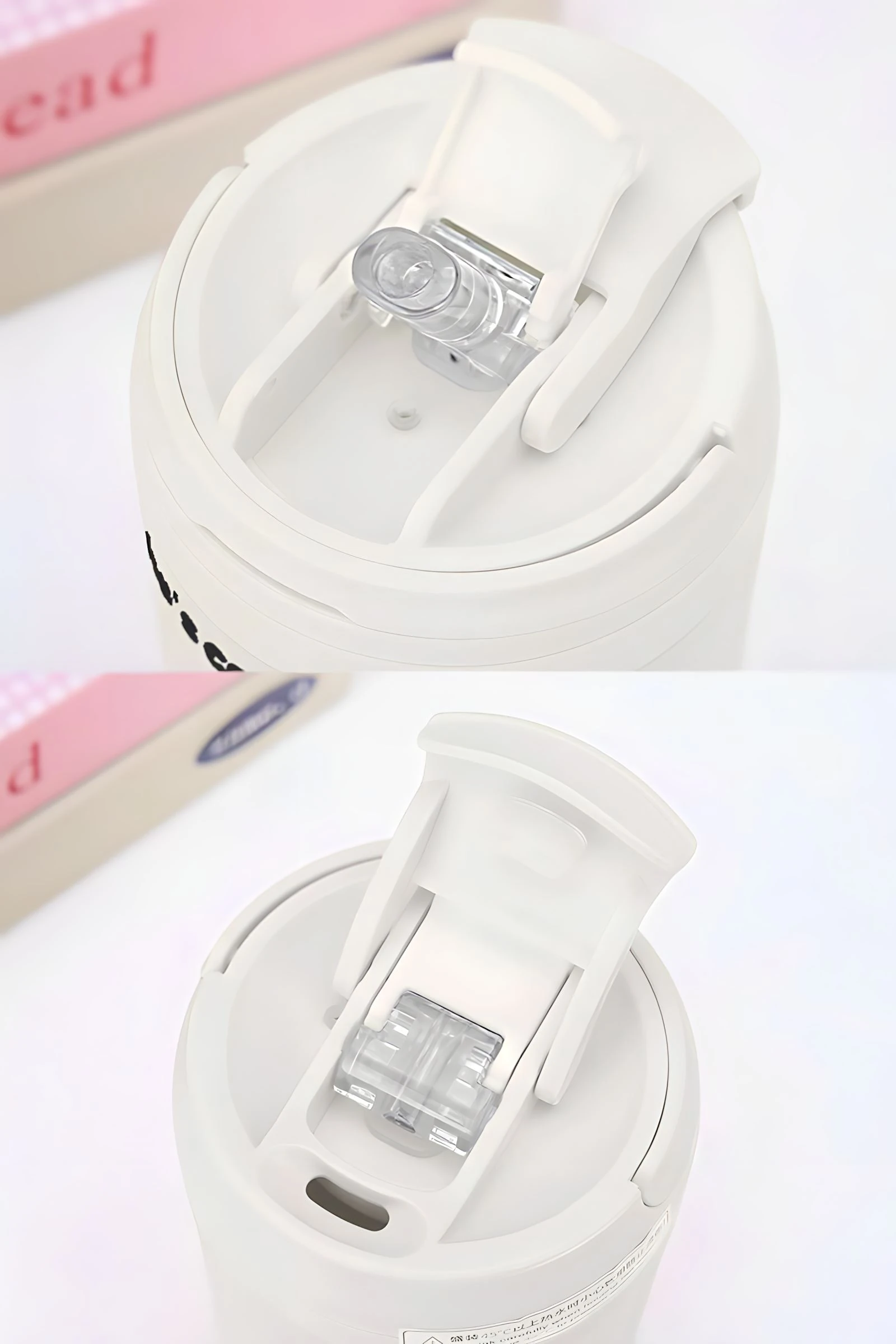 316 L Çelik Krem SIcak Soğuk Çift Kullanım Suluk Termos Mug 500ml cin914by