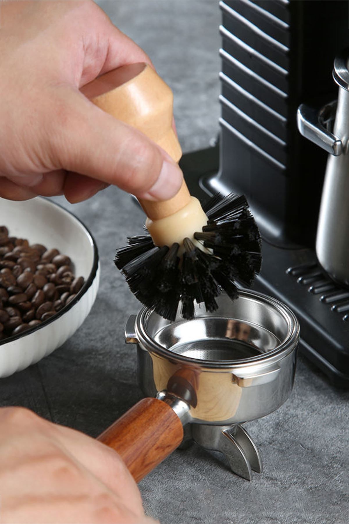 Espresso Makinası 58 mm Tamper Temizleme Fırçası cin458