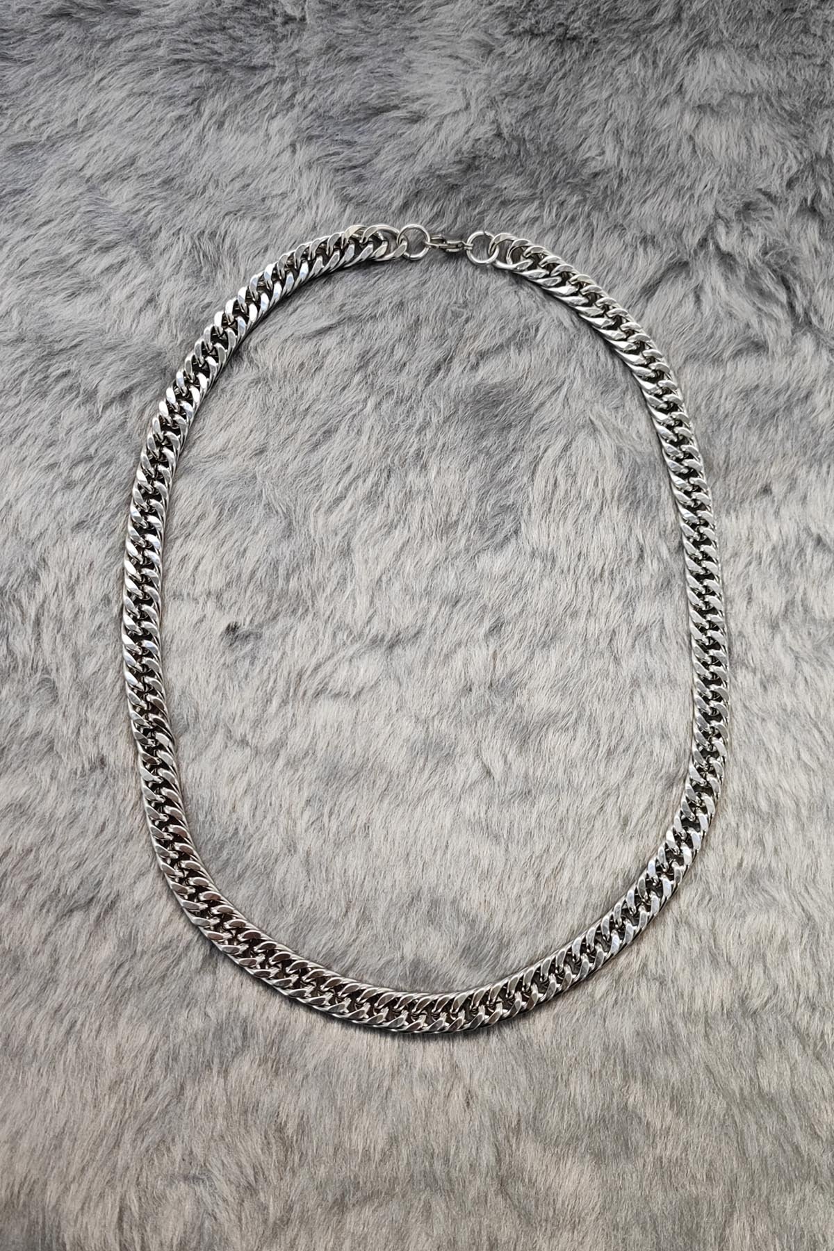 Chavin Gri 60 cm. 10 mm. Gürmet Erkek Çelik Zincir dm93