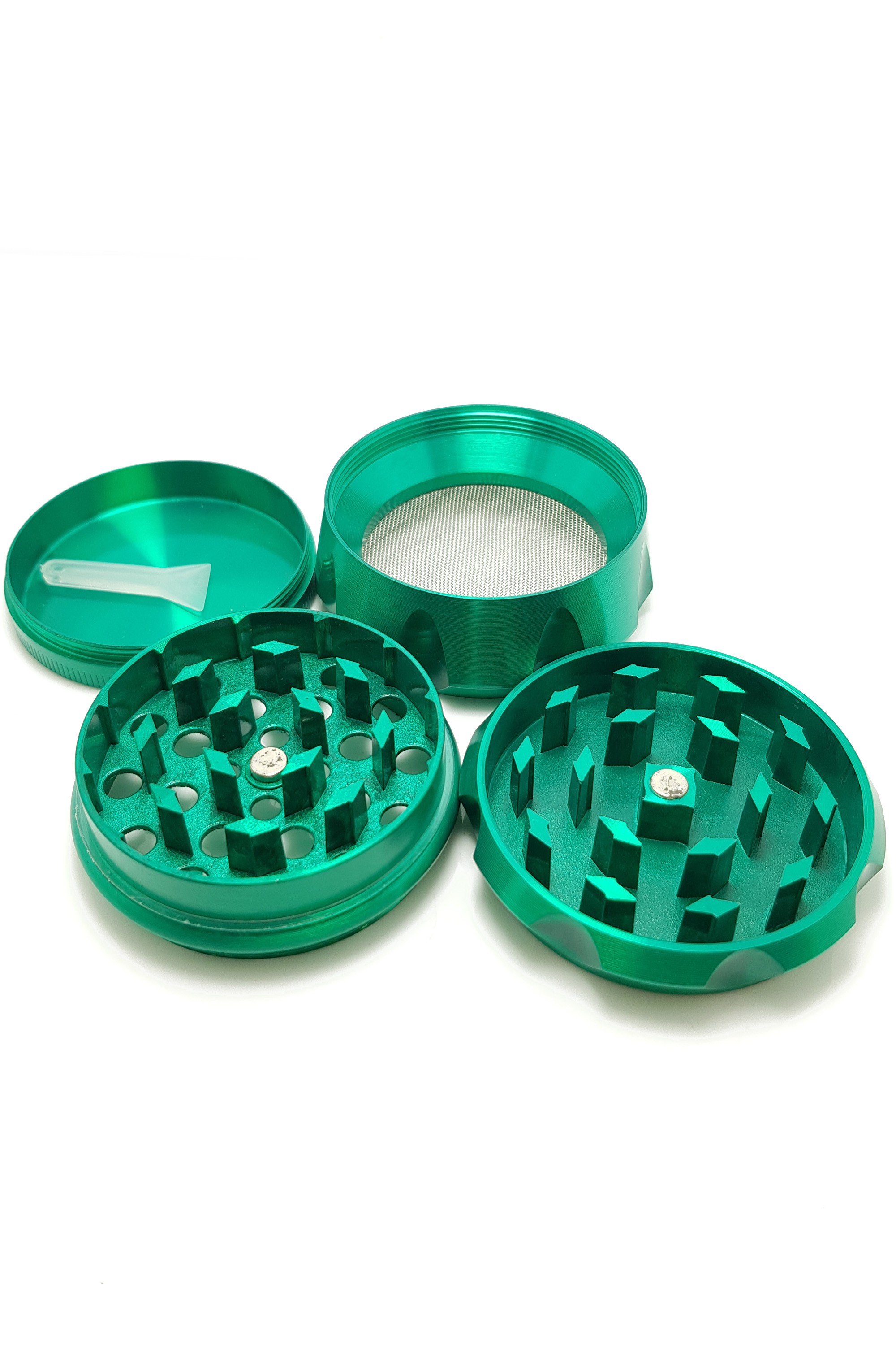 Yeşil 55 mm. Tütün Baharat Herbal Öğütücüsü Parçalayıcı pz39ys