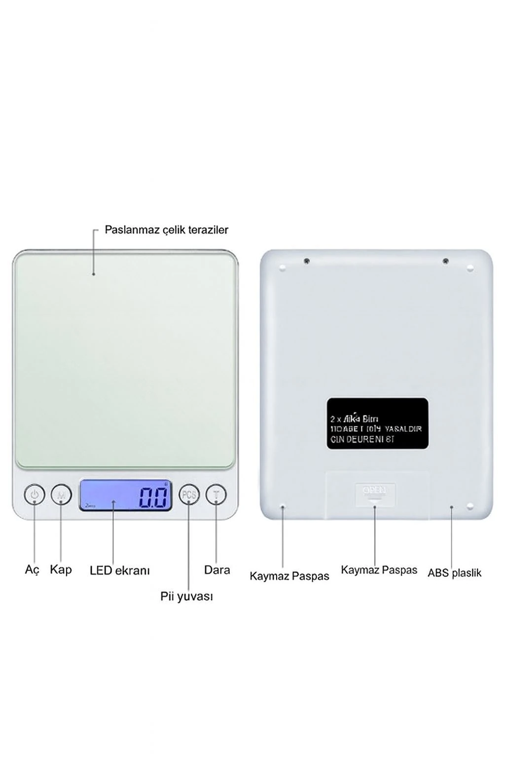 WF Dijital Hassas Terazi 2000 gr. / 0.1 gr. Tartı thr123