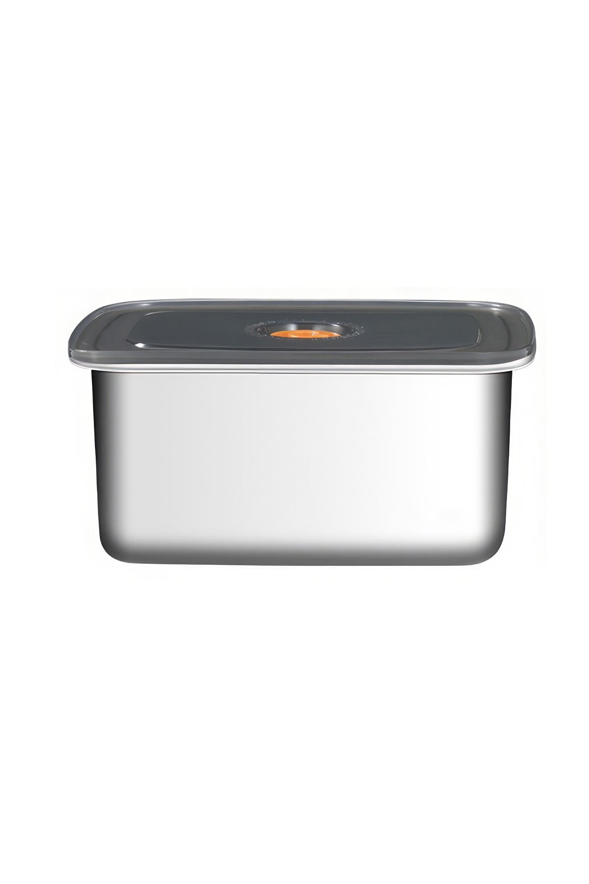 Çelik 1500 ml Yemek Meyve Et Buzdolabı Beslenme Saklama Kabı mt110-15