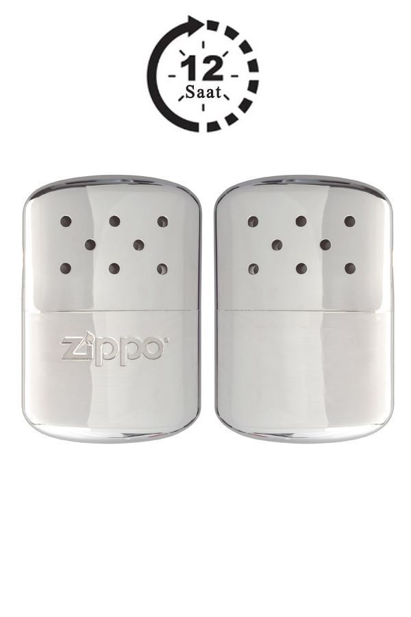 Zippo Parlak Gri Hand Warmer Cep El Isıtıcısı Cep Sobası Chrome 40365