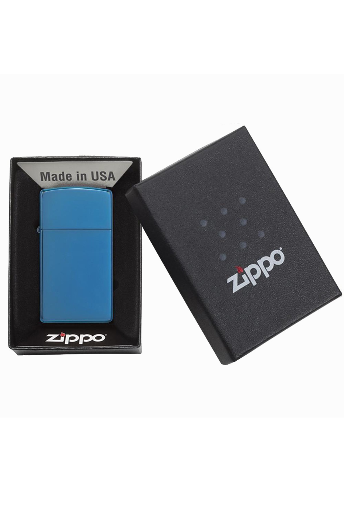 Zippo Çakmak Slim Parlak Sapphire 20494