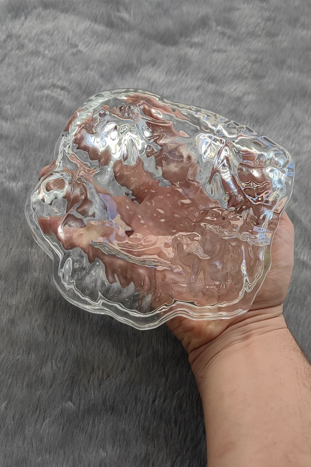 Kristal Cam Dağ Mountain Dizayn Parlak 3D Kül Tablası Puro Küllük mt176