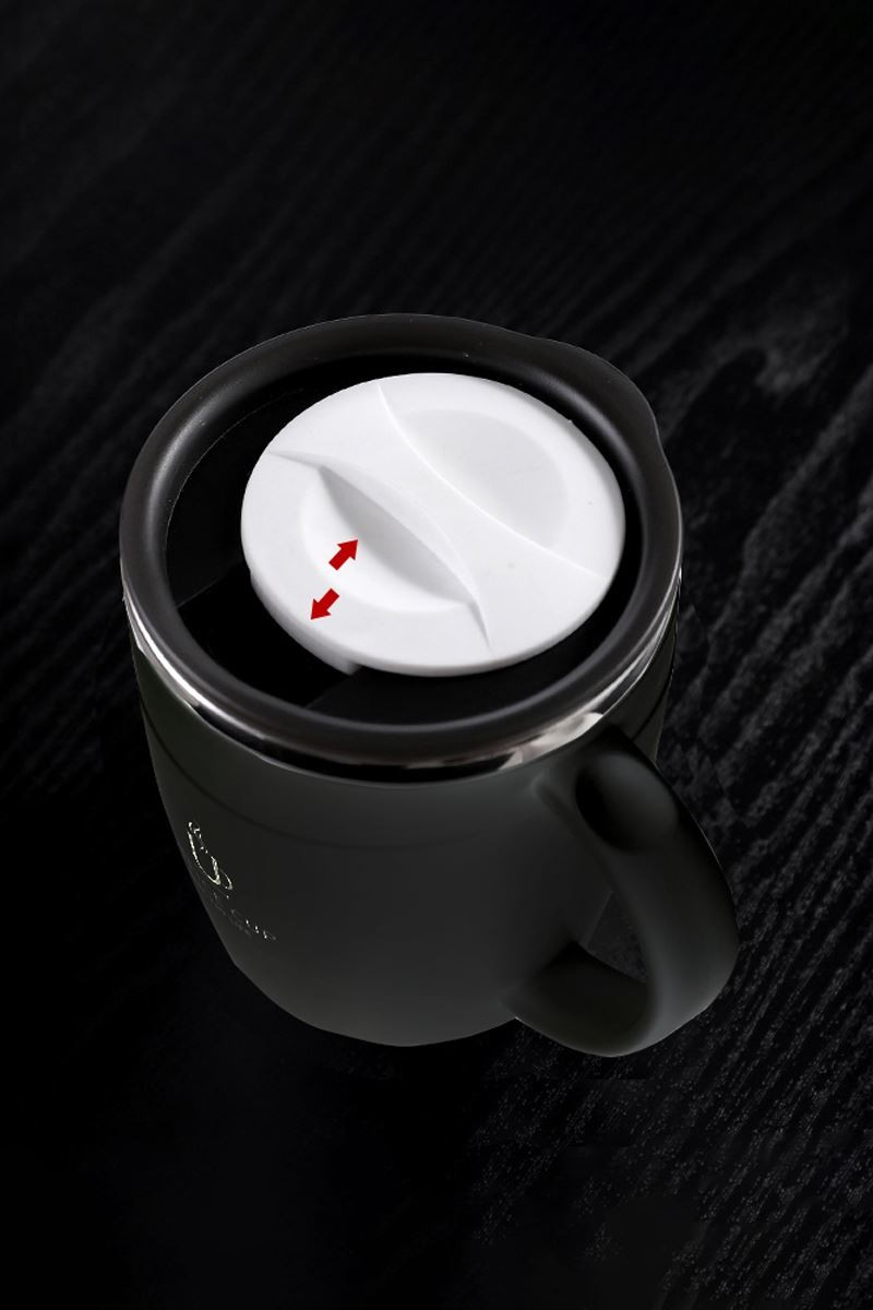 304 L Çelik Siyah Sıcak Soğuk 500 ml Kahve El Termos Kupa Mug cin558sy