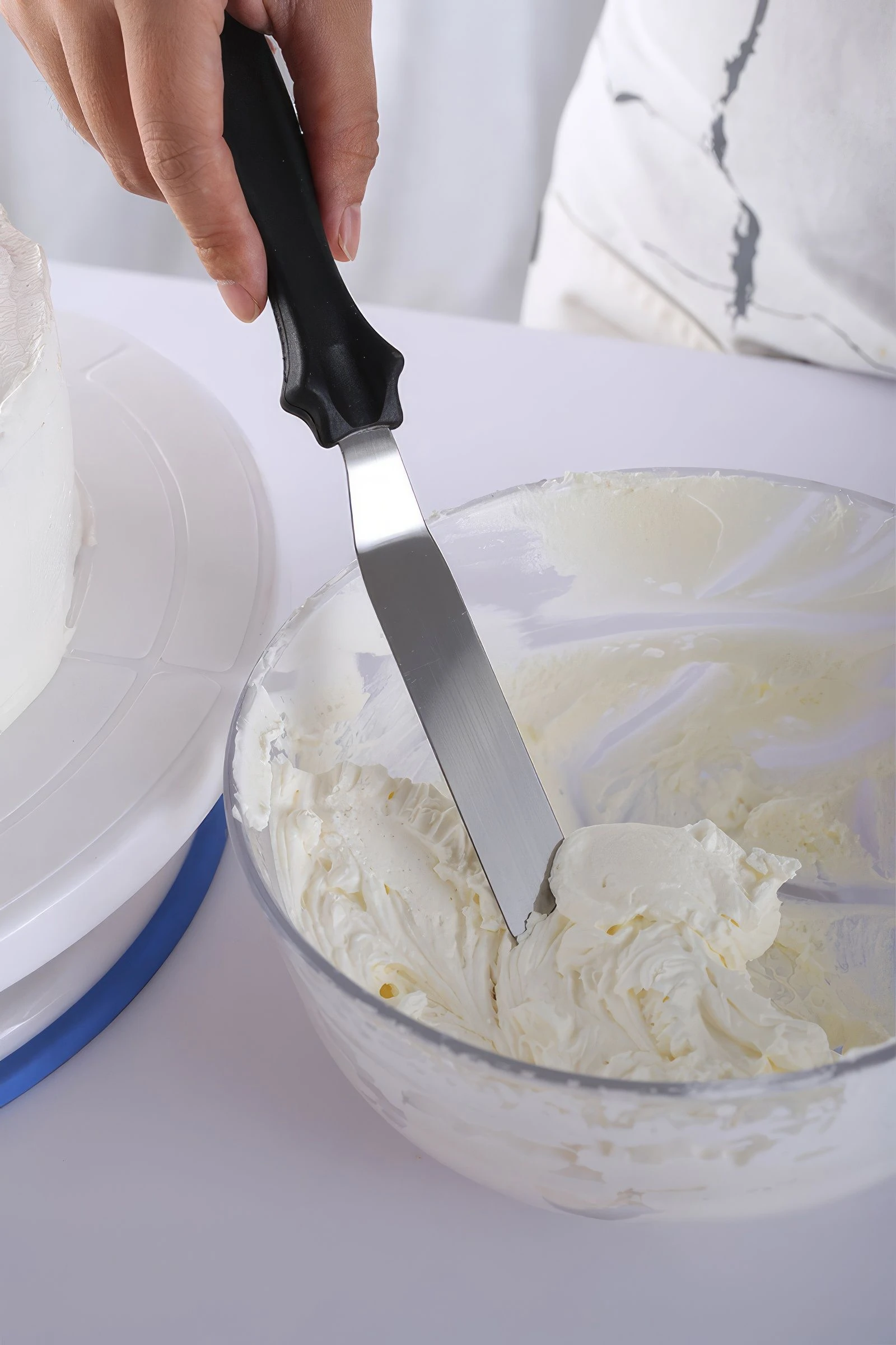 Çelik Silver Pasta Krema Sıva Kek Spatula Seti Sunum mt233