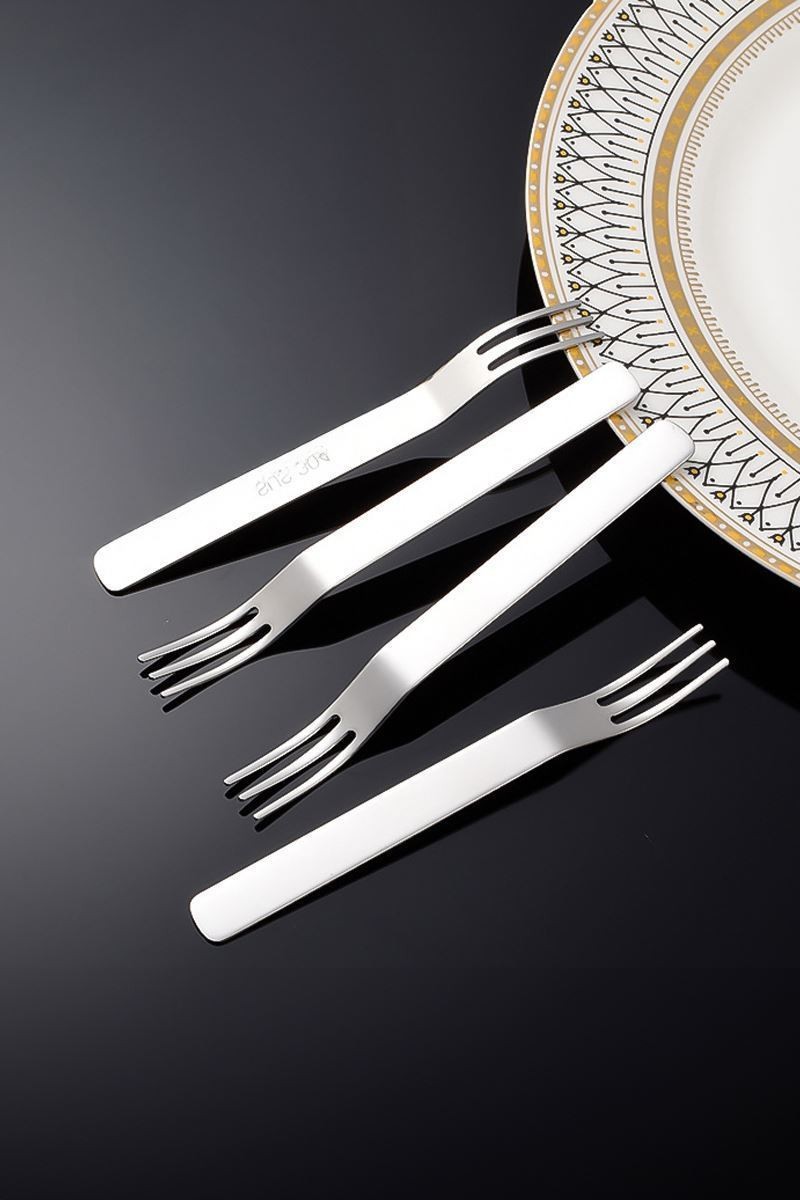 304 Çelik 12 Adet Silver Renk Tatlı ve Meyve Çatalı mt159by-12