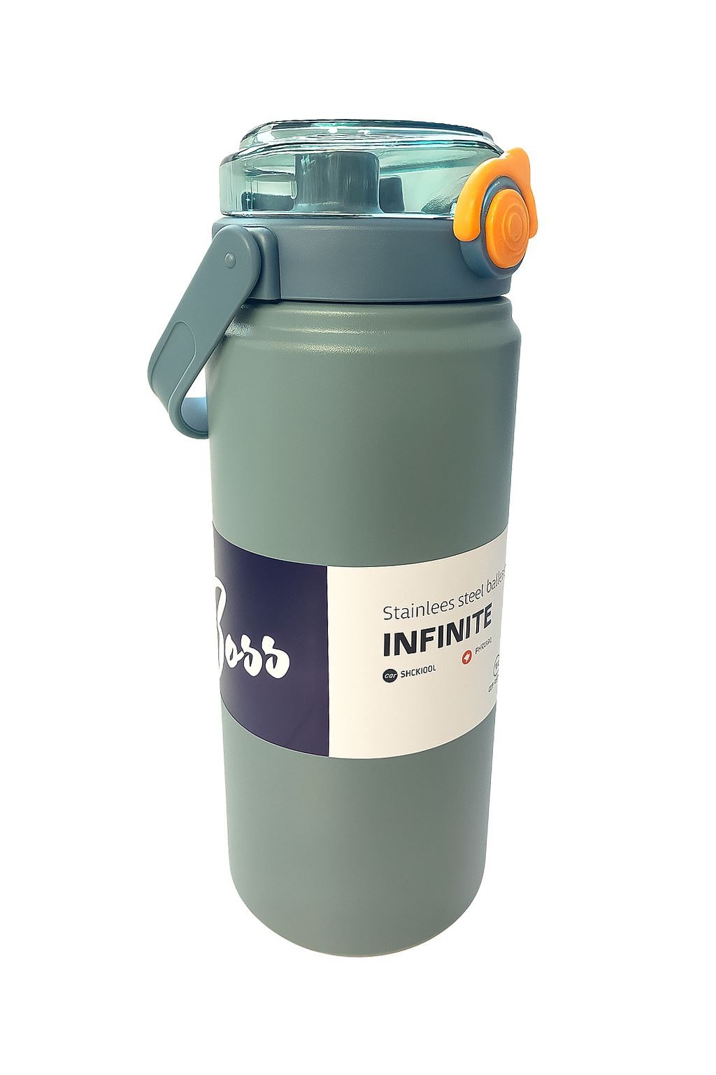 316 L Çelik 1200 ML Vakumlu Soğuk Pipetli Matara Suluk cin413mv-12