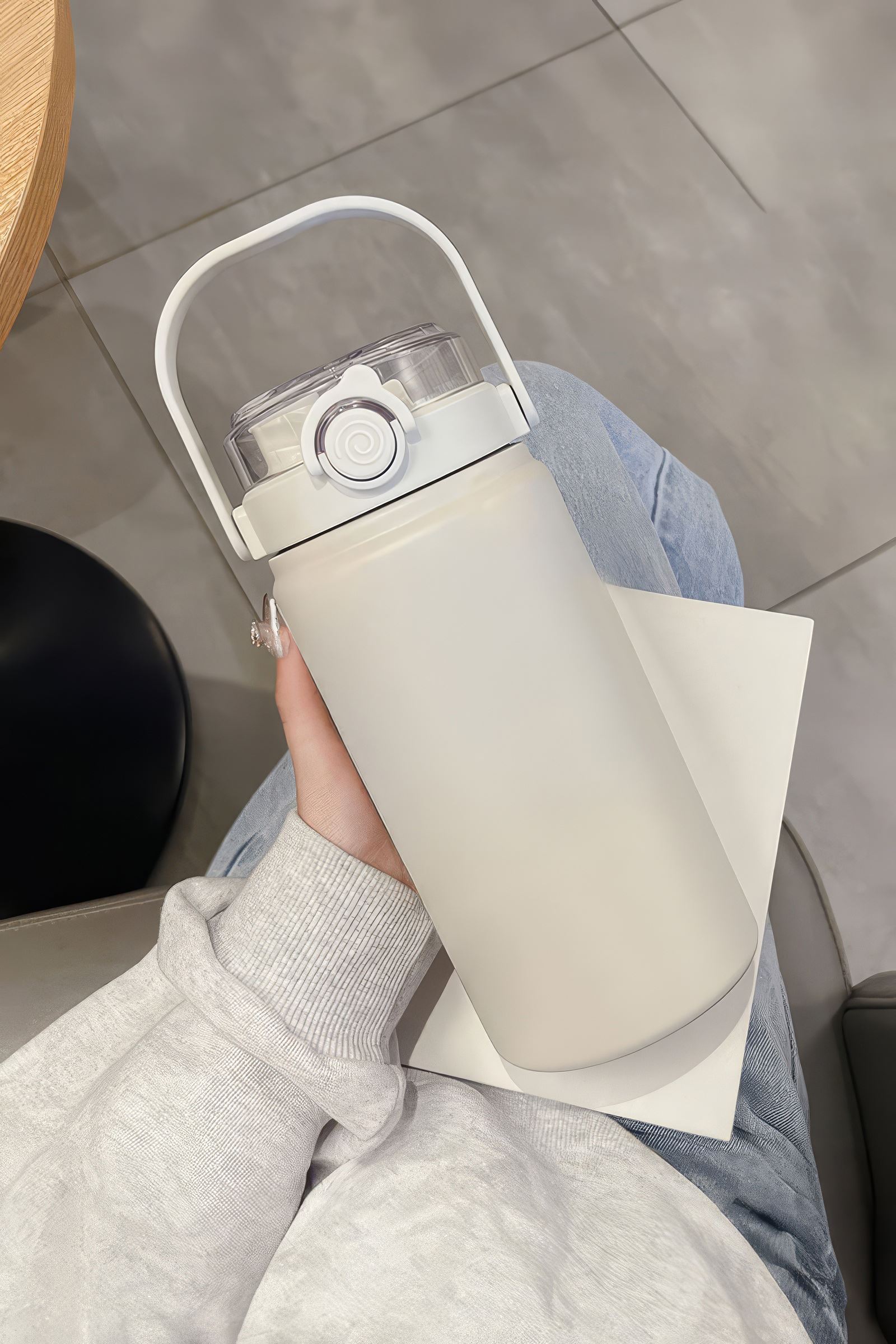 316 L Çelik 1 L Vakumlu Soğuk Pipetli Matara Suluk cin413by