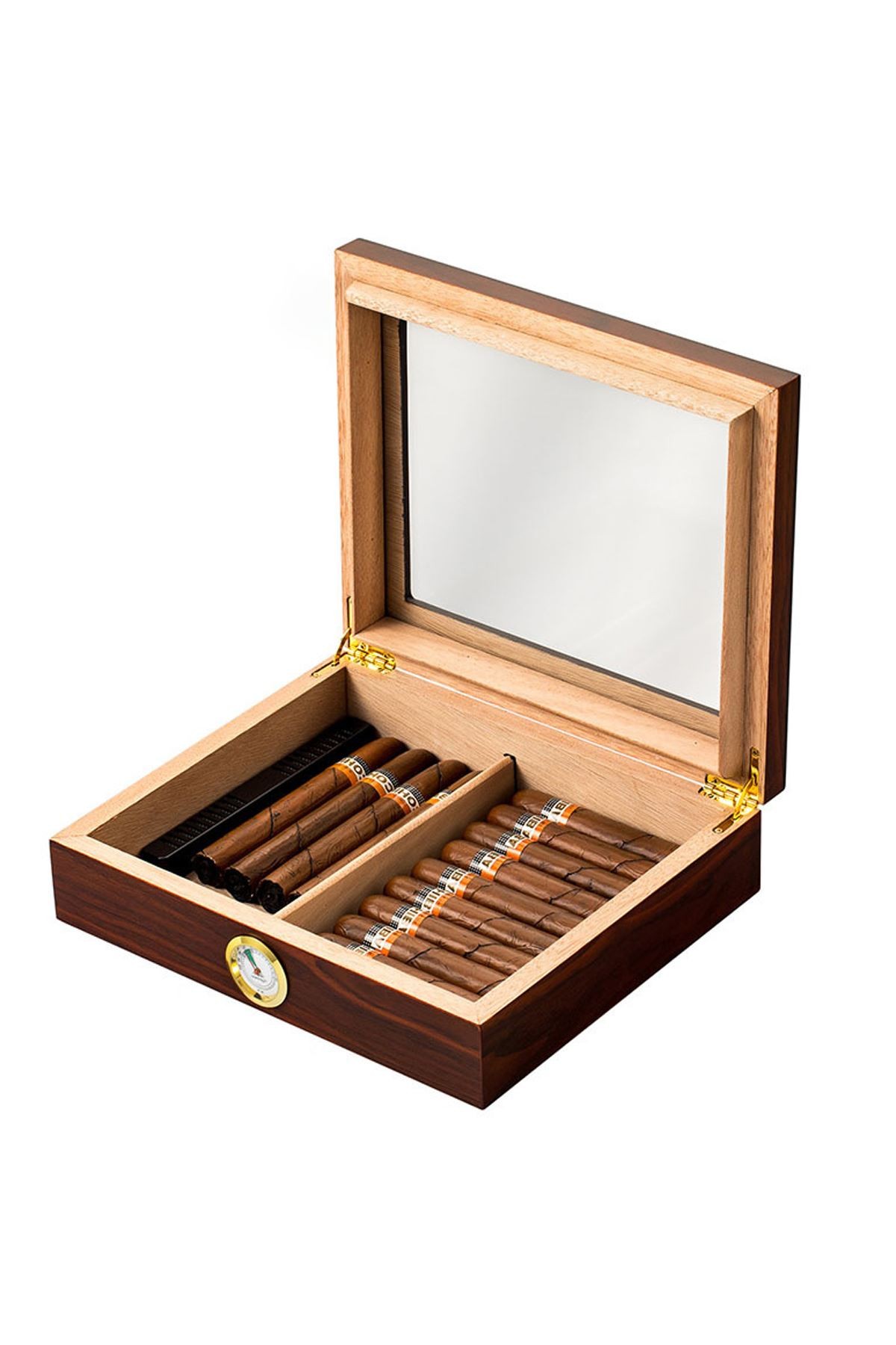 Falconetti Kahverengi Camlı Humidor Puro Kutusu rc06khv