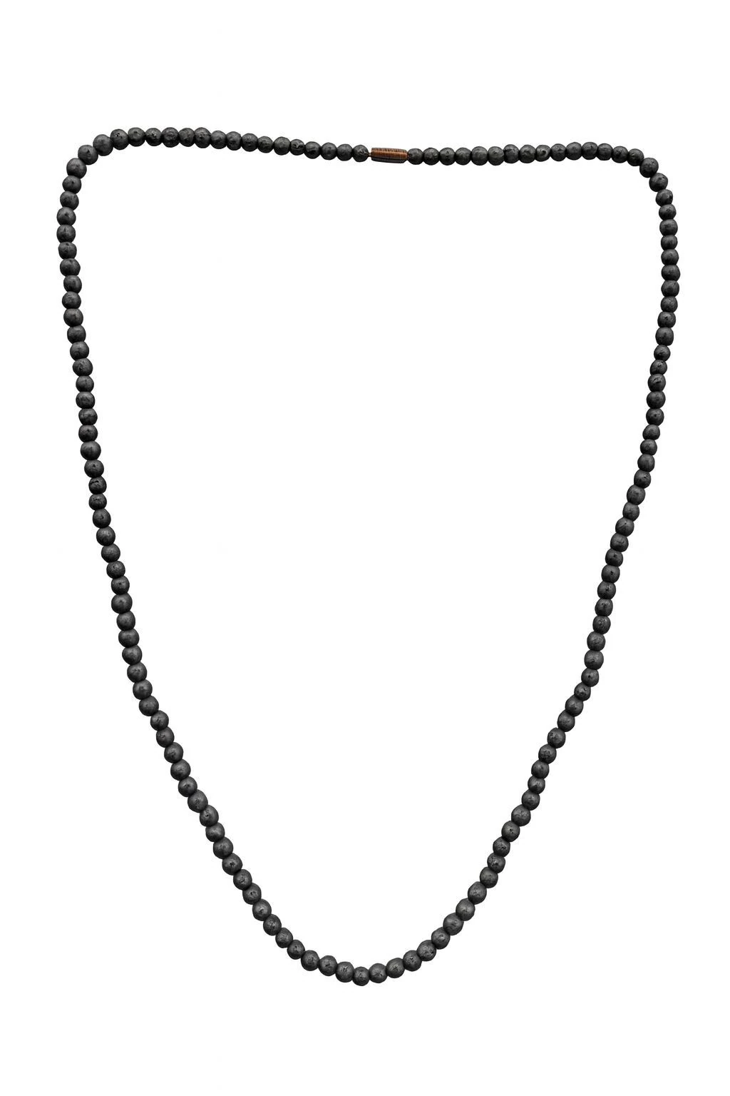 Chavin 4 mm. 60 cm. Siyah Lav Taşı Erkek Kolye dp65