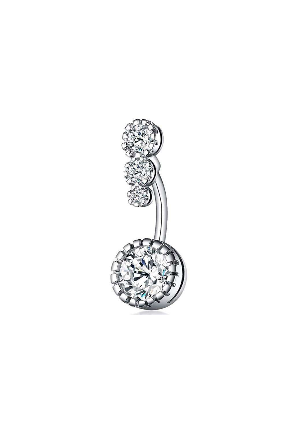 Chavin Dört Sıra Taşlı Göbek Piercing ed05by