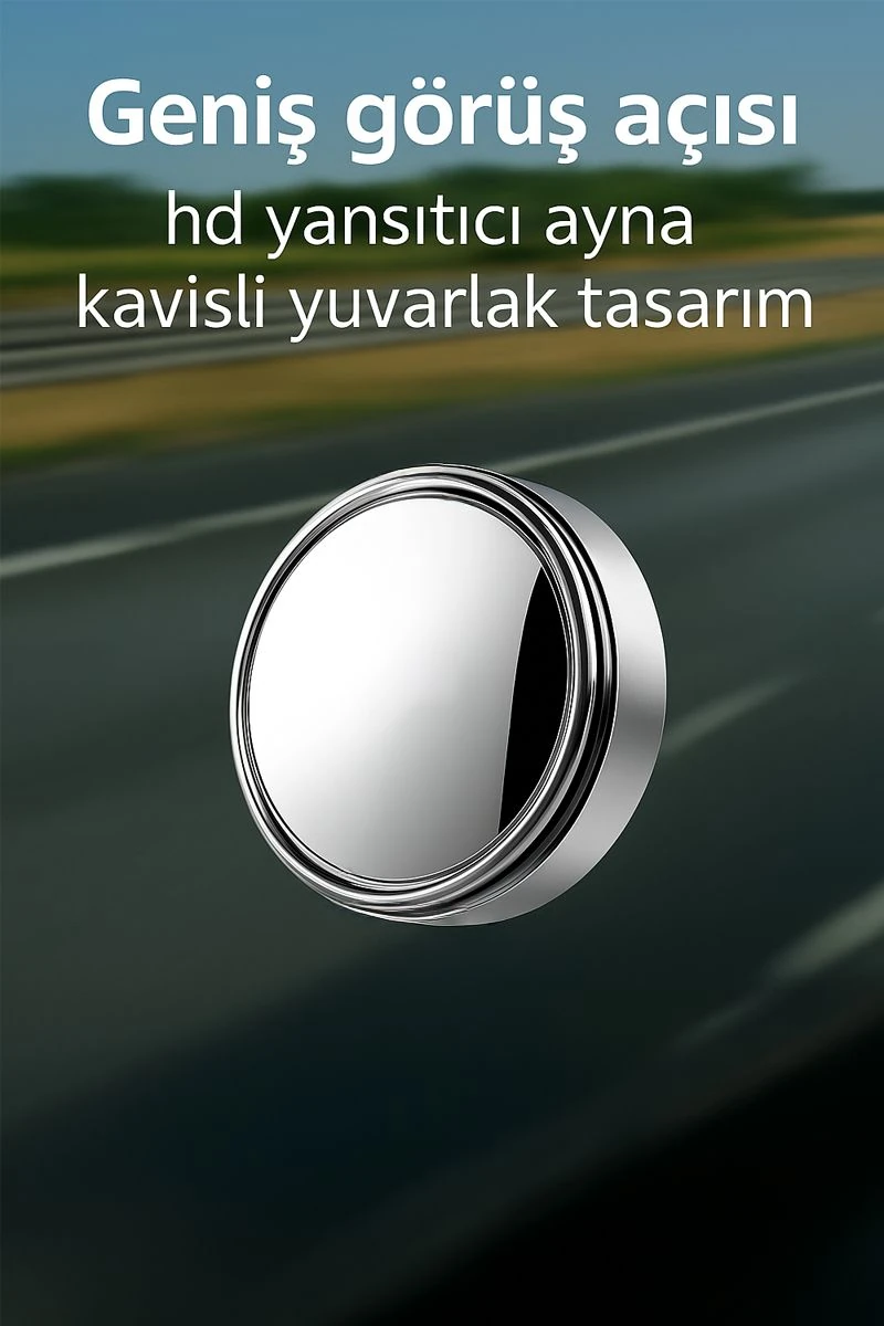 1 Adet Yapışkanlı 360 Derece Otomobil Motosiklet Kör Nokta Yan Aynası mt232