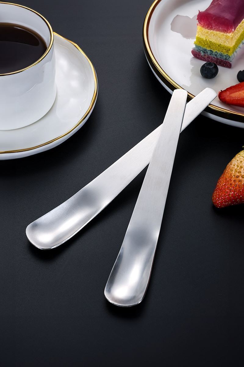 6 Adet Çelik 17,5 cm Tatlı ve Dondurma Kaşığı mt160by-6
