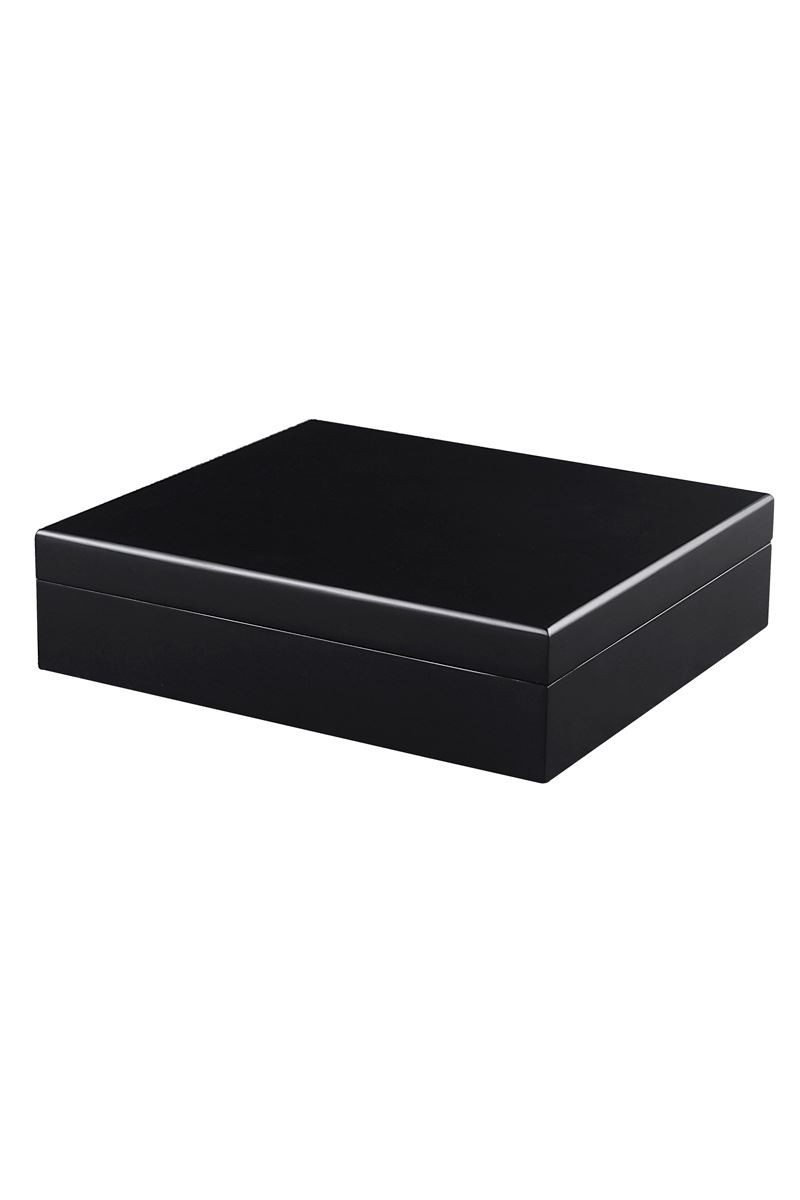 Falconetti Mat Siyah Sedir Ağacı Humidor Puro Kutusu rd28