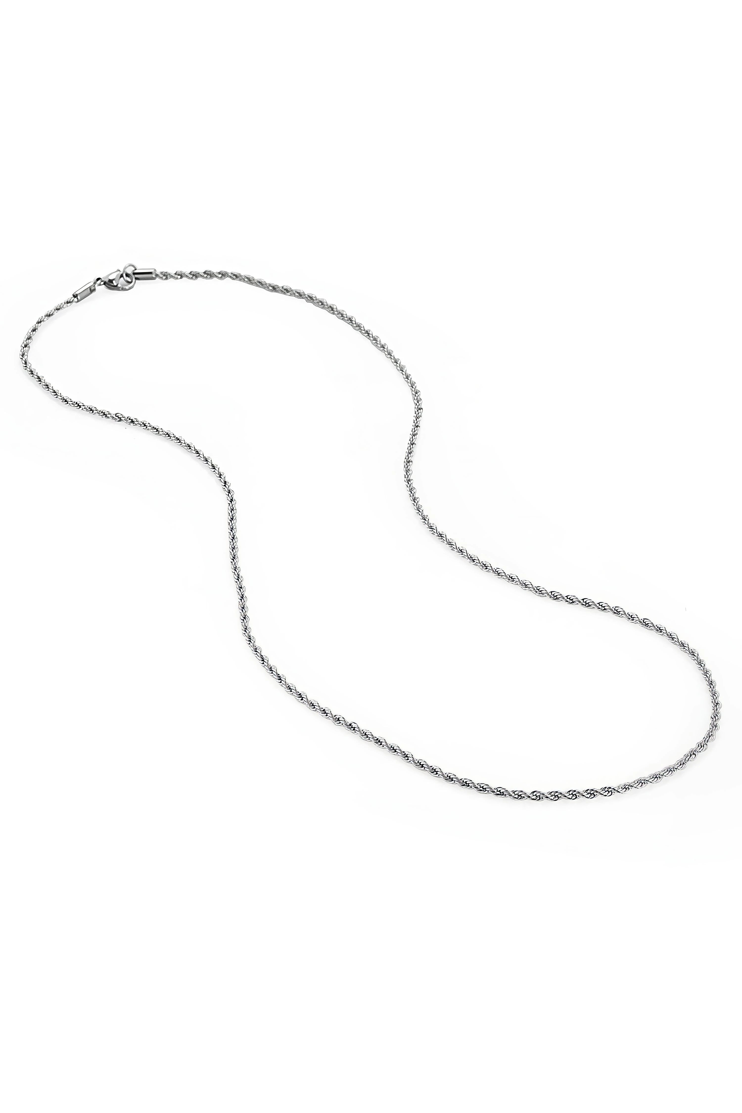 Chavin Burgu Kıvrık Model 3 mm 60 cm Erkek Bijuteri Zincir ey32