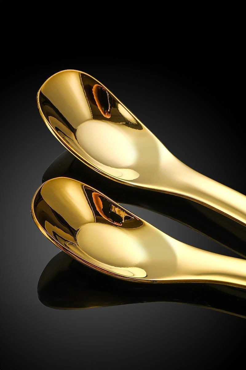 304 Çelik 15,5 cm Gold Kahve Latte Meyvesuyu Kokteyl Barmen Kaşığı cin942sr