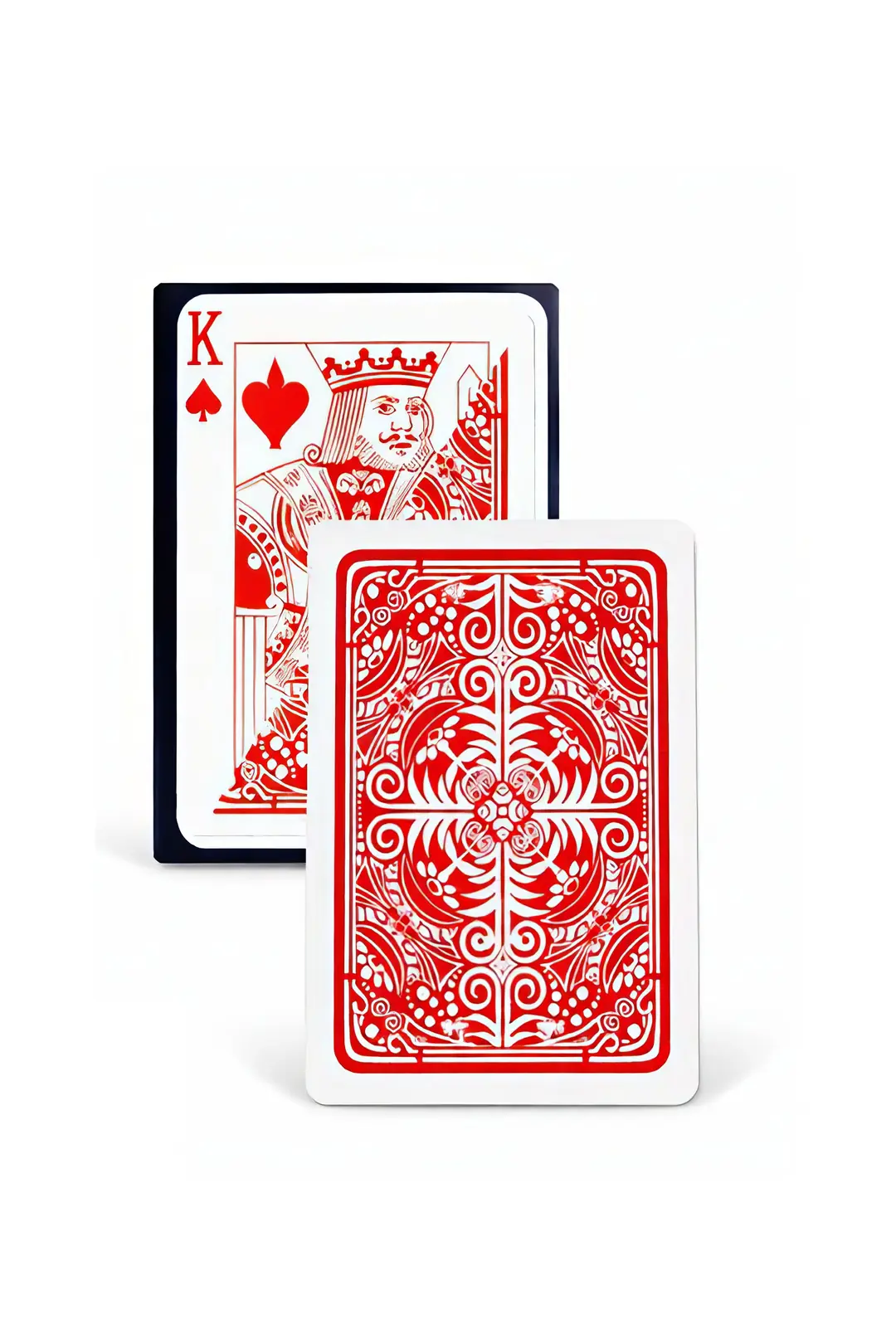 Pvc Plastik Kırmızı Su Geçirmez Poker iskambil Oyun Kağıdı rd63kr