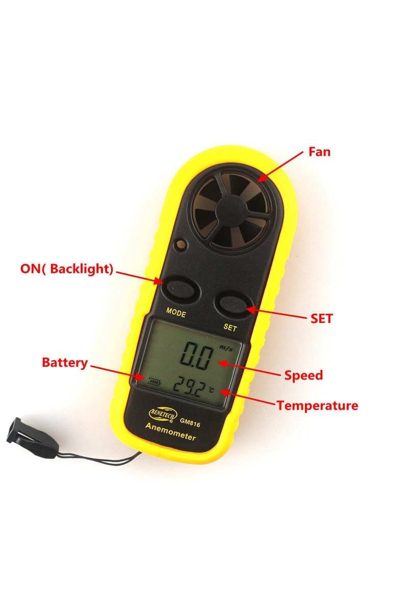 Benetech Anemometre Termometreli Hava Akım Ölçer thr187