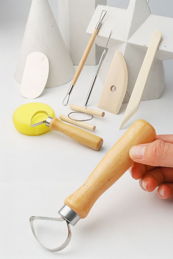 8 Parça Ebeşuar Seramik Başlangıç Seti Çömlek Düzeltme Aparatları cin656