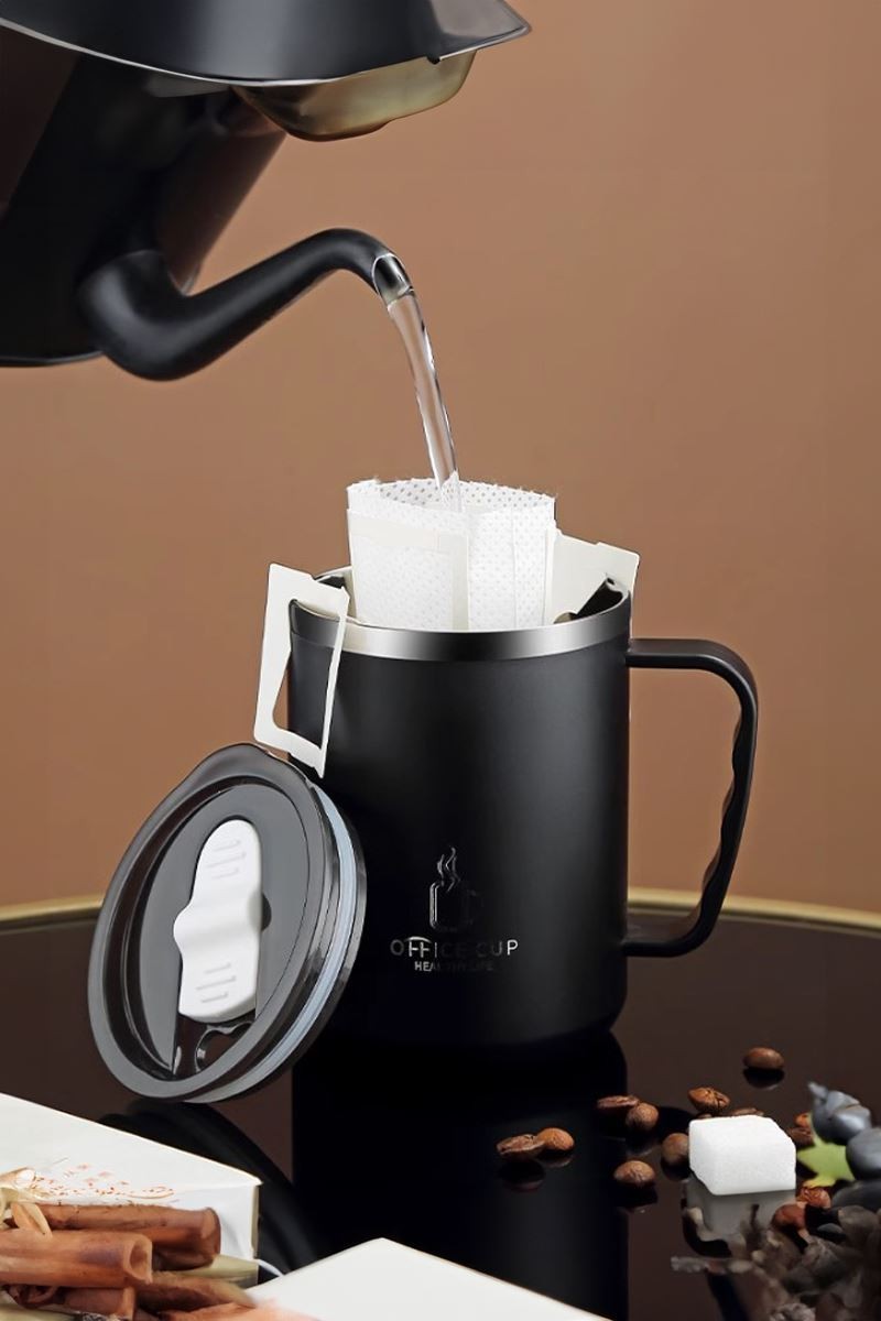 304 L Çelik 500 ml Kahve El Termos Kupa Mug cin557syx