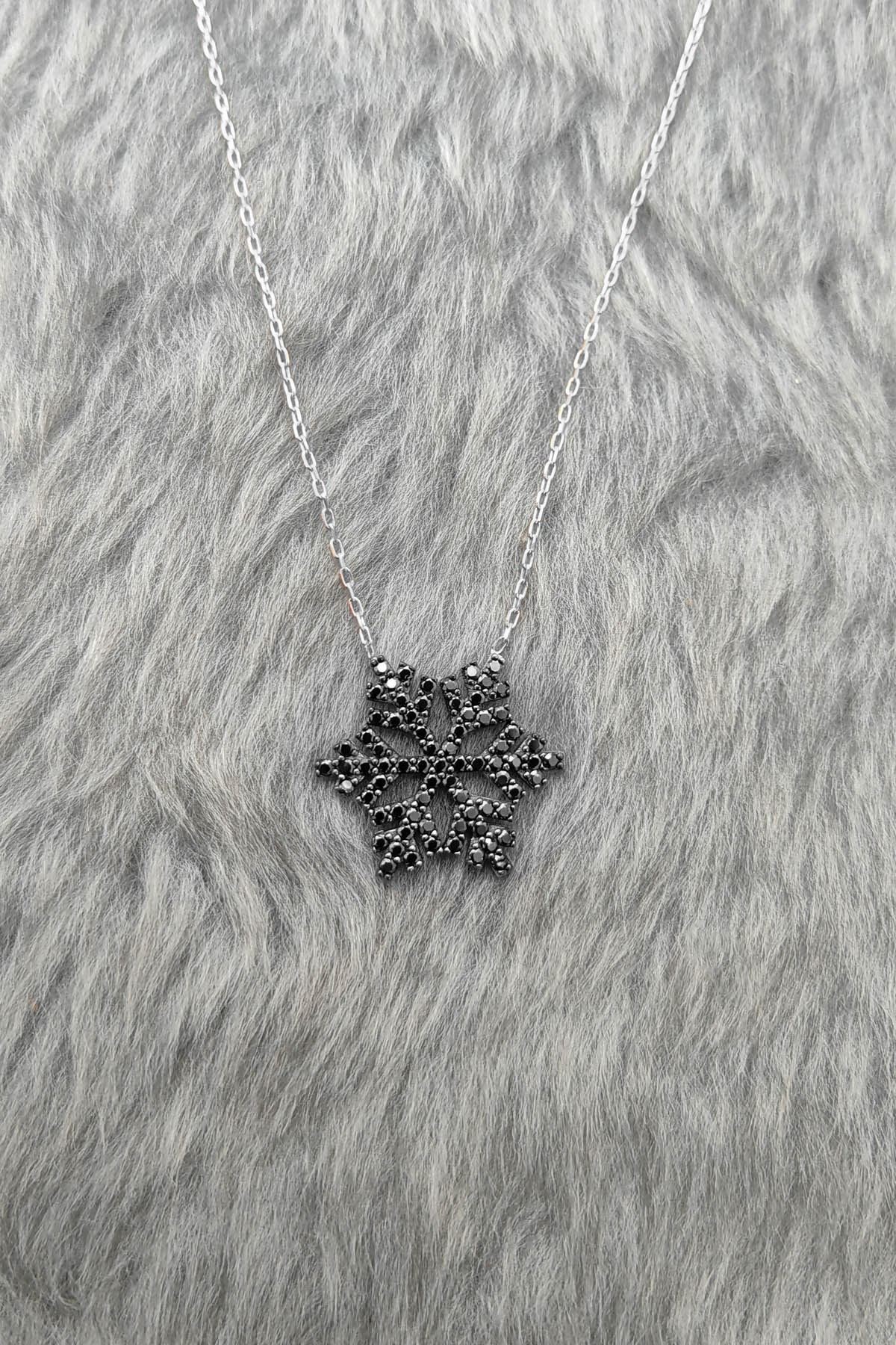 Chavin Silver Kar Tanesi Zirkon Taşlı Gümüş Kolye dy69byx