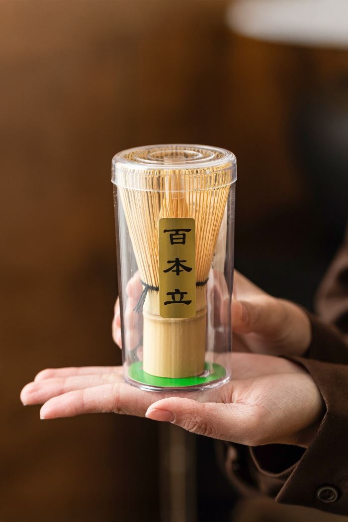 Bambu Matcha Çayı Karıştırıcı Fırça Bamboo Whisk Köpürtücü cin578