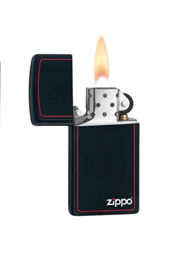 Zippo Çakmak Slim Black Z-Border 1618zb