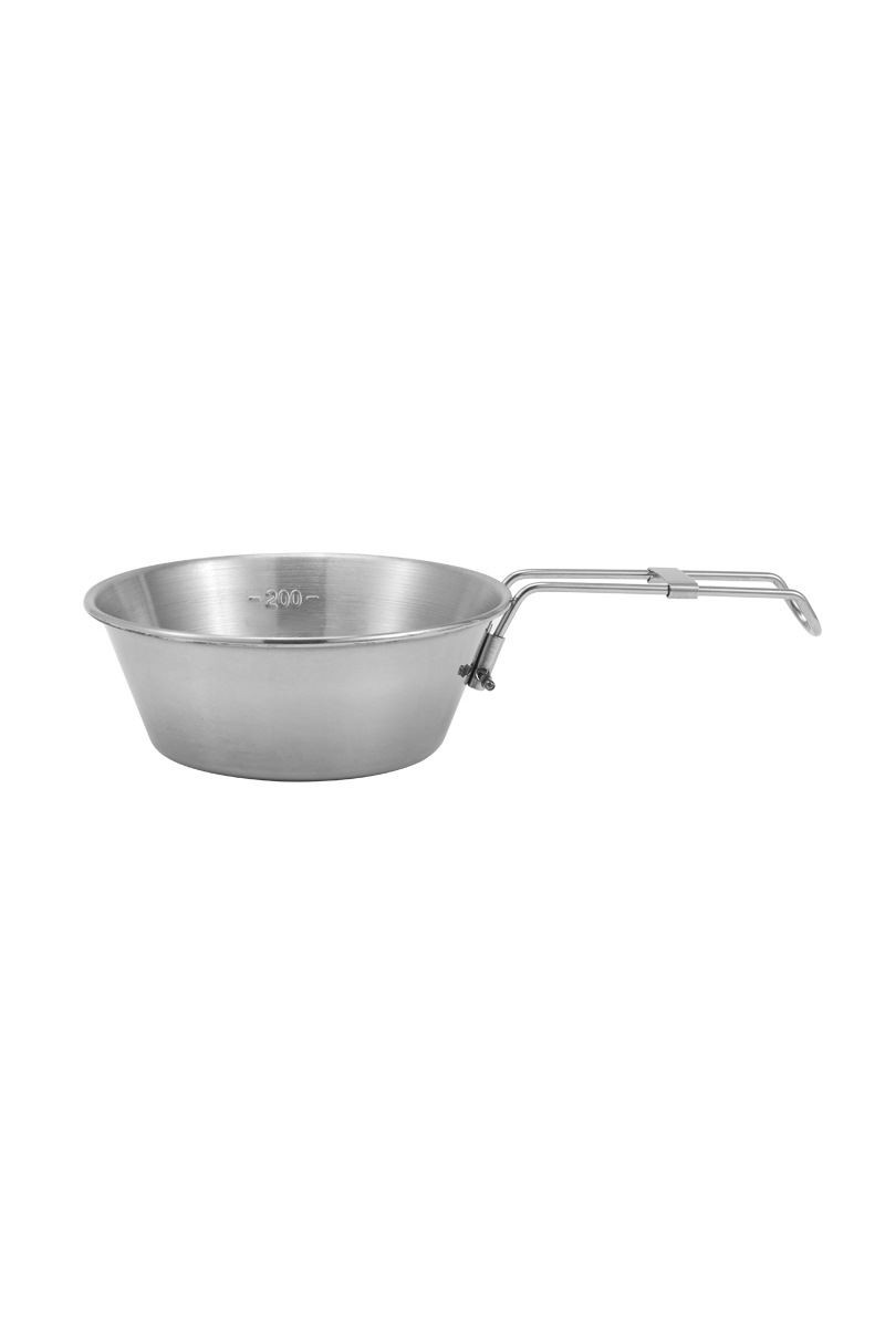 Çelik 275 ml Katlanır Kulp Ölçekli Kamp Ve Piknik Kasesi mt102