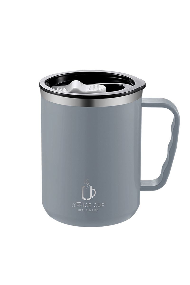 304 L Çelik Gri 500 ml Kahve El Termos Kupa Mug cin557gr