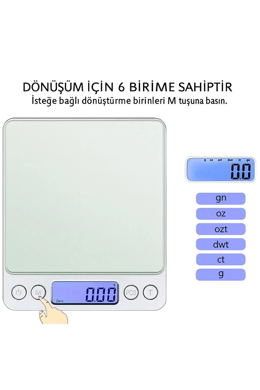 WF Dijital Hassas Terazi Tartı 500 gr./ 0.01 gr. thr124