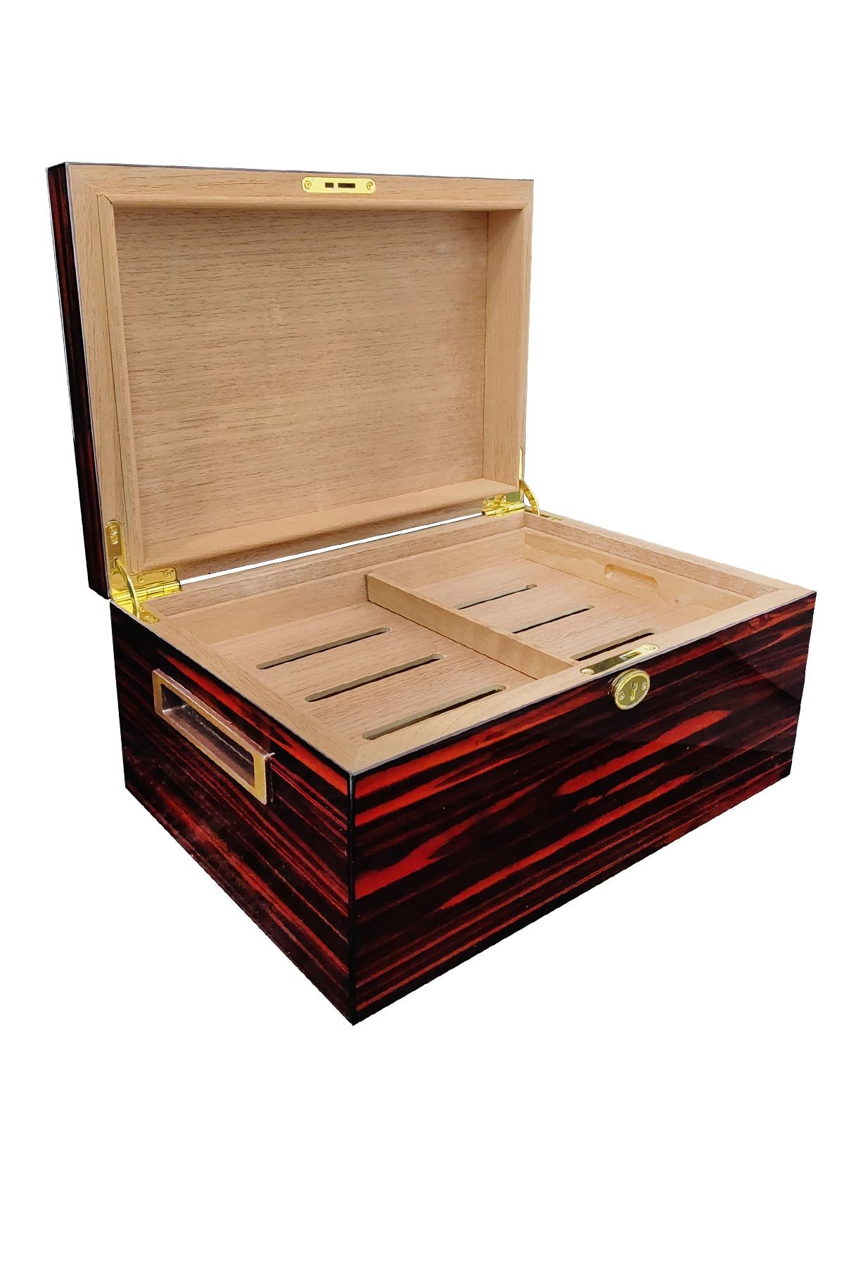 Falconetti Kahverengi 2 Katlı Humidor Puro Kutusu rc22