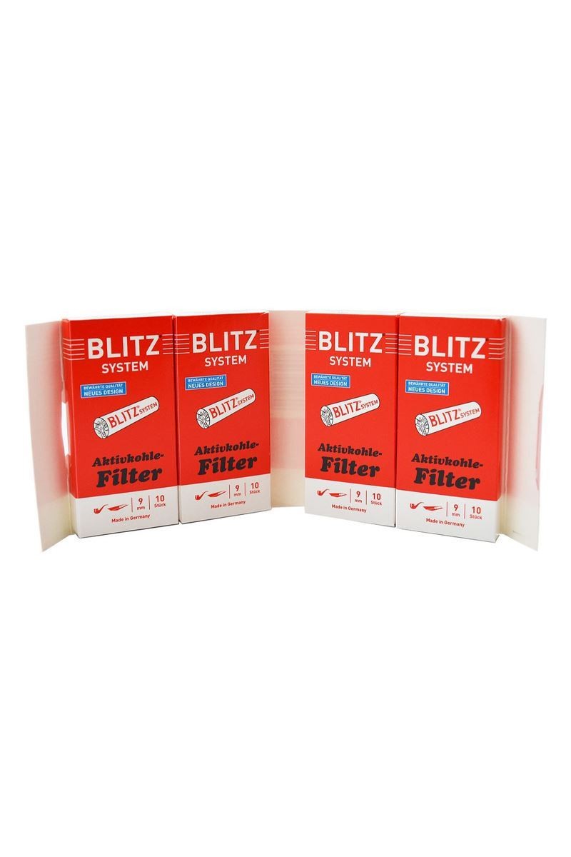 Denicotea Blitz 40 adet 9 mm. Karbon Pipo Filitre Filtresi kb26-40