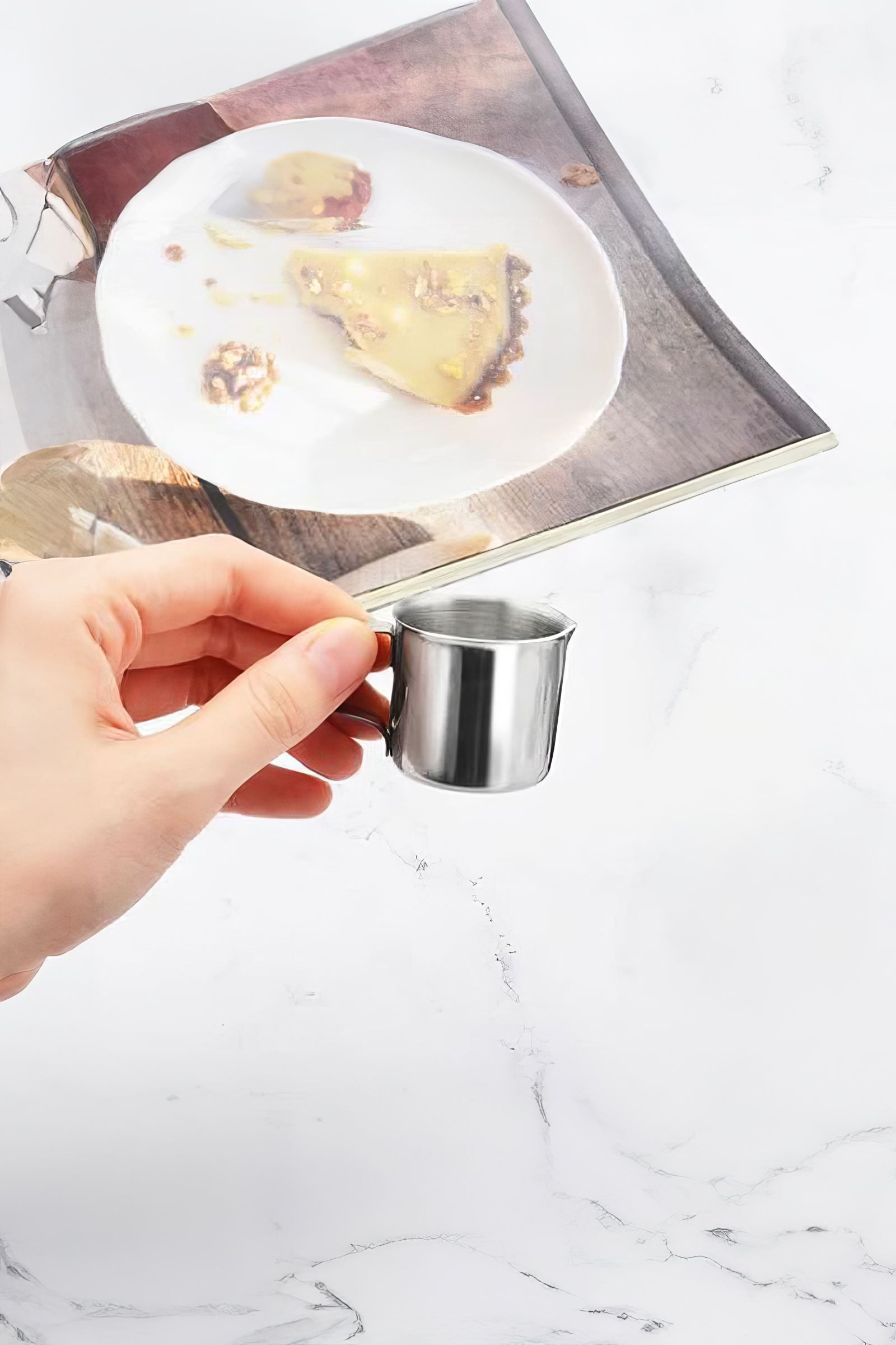Çelik 50 ml Mini Kahve Süt Sos Krema Sürahisi Potu Sütlük mt188