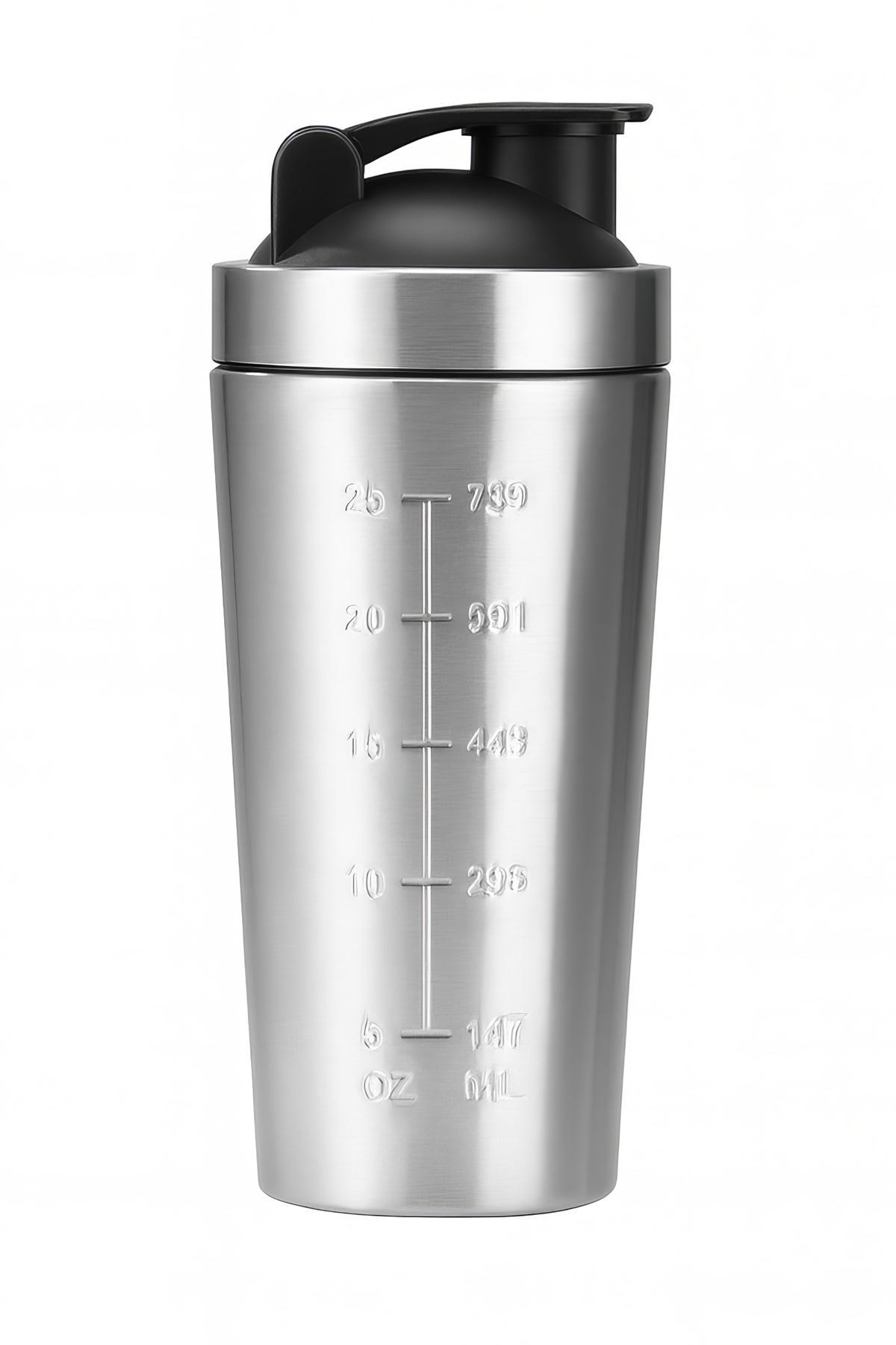 304 Çelik 890 ml Ölçekli Sporcu Suluğu Protein Shake ve Smoothie Matarası mt139