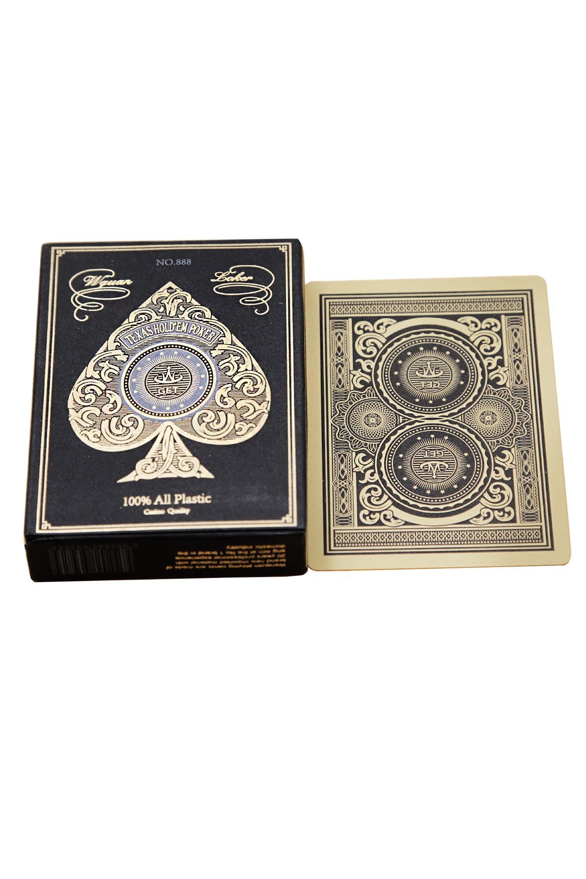 Gold Jumbo Pvc Su Geçirmez Jumbo Blackjack iskambil Oyun Kağıdı cin885sr