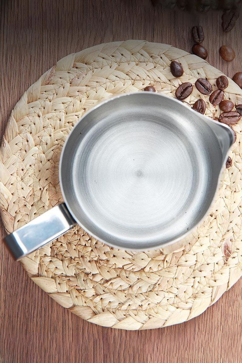 304 Çelik 900 ml Kahve Süt Köpürtme Potu Sütlük Pitcher cin504