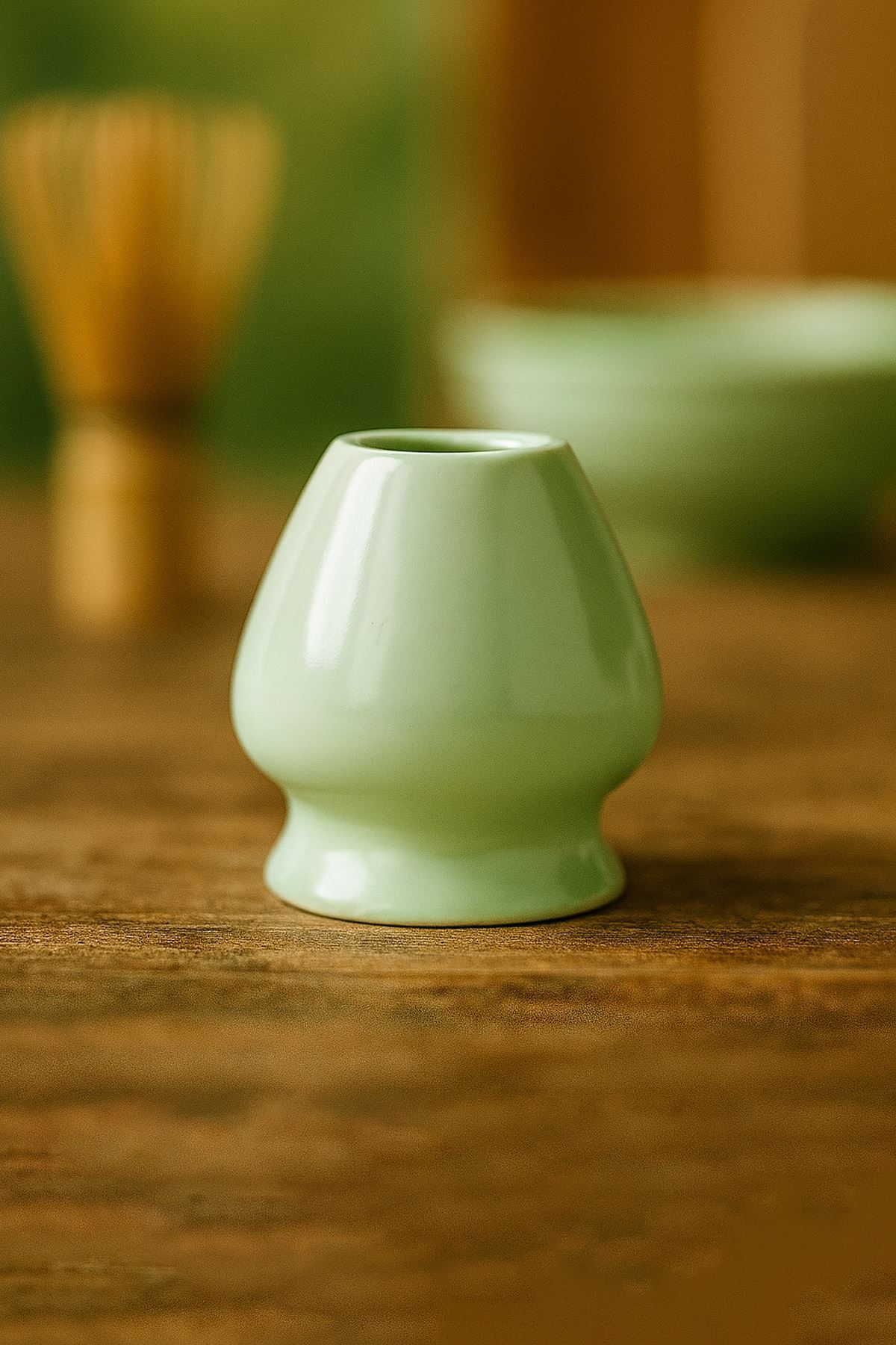 Seramik Chawan Matcha Çayı Köpürtme Kasesi ve Whisk Matcha Tutucu mt216