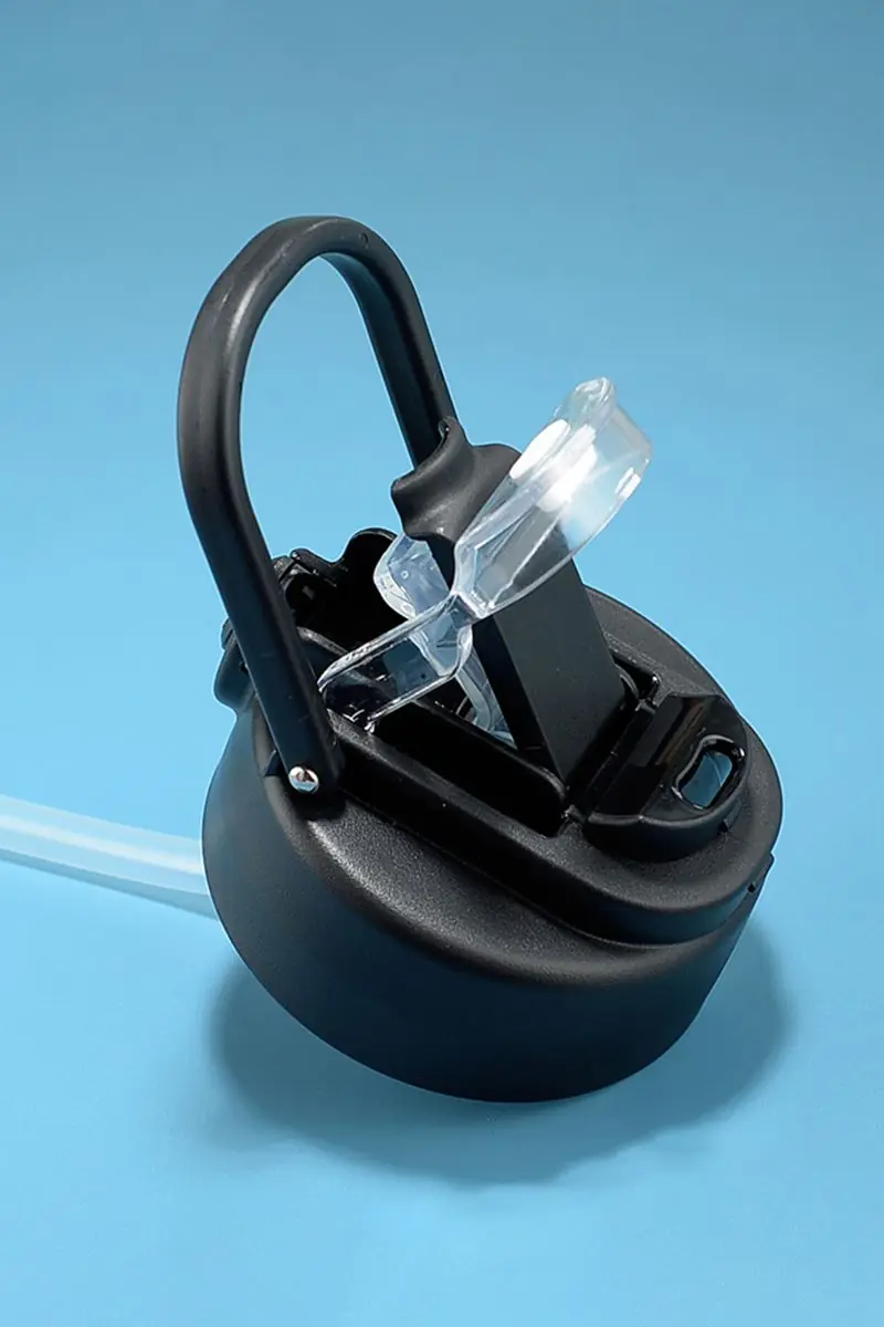 304 L Kırmızı Çelik 500ml Pipetli Çift içimli Kahve Termos Suluk