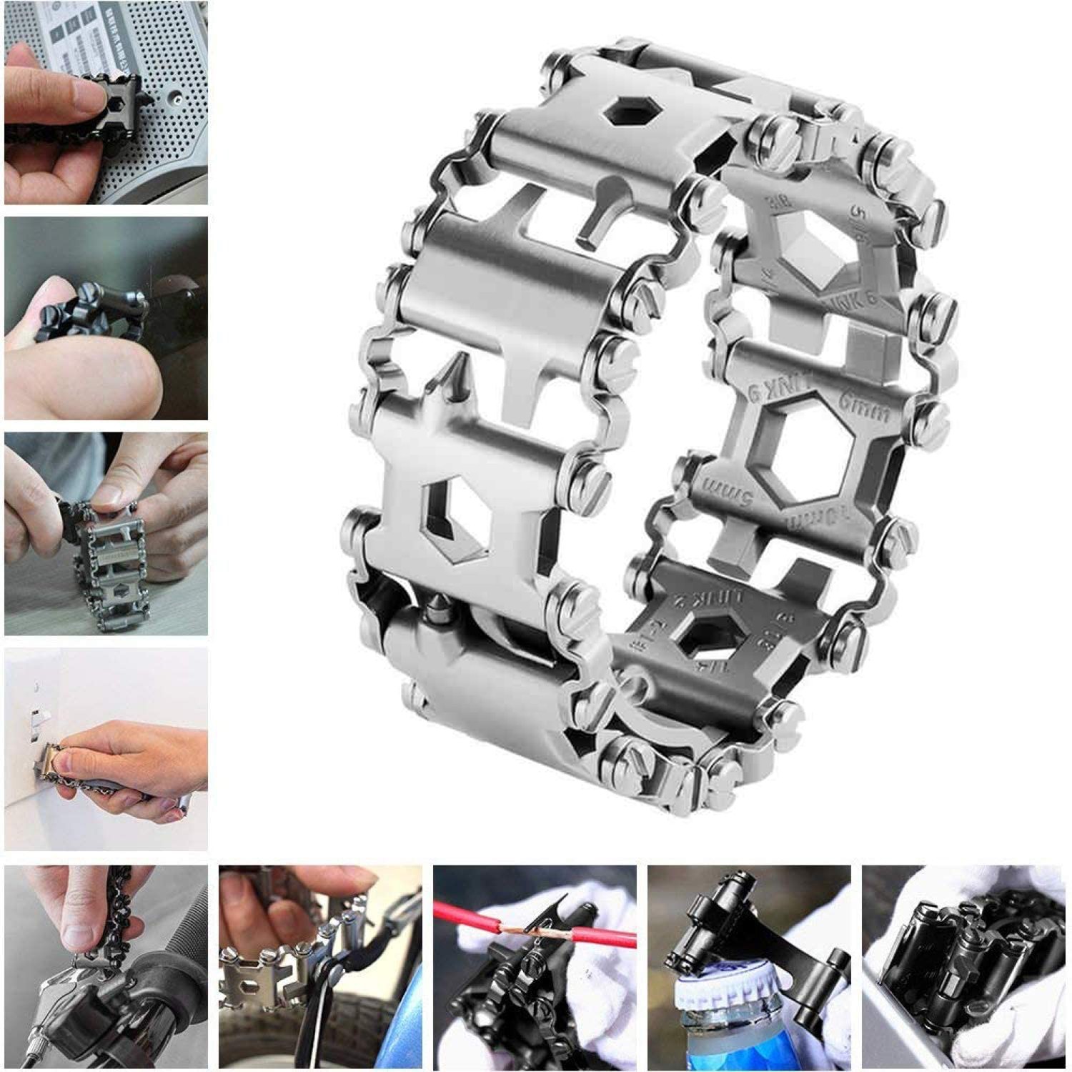 Chavin Çelik Erkek 29 Fonksiyonlu 3 cm. Multitool Bileklik eg62by