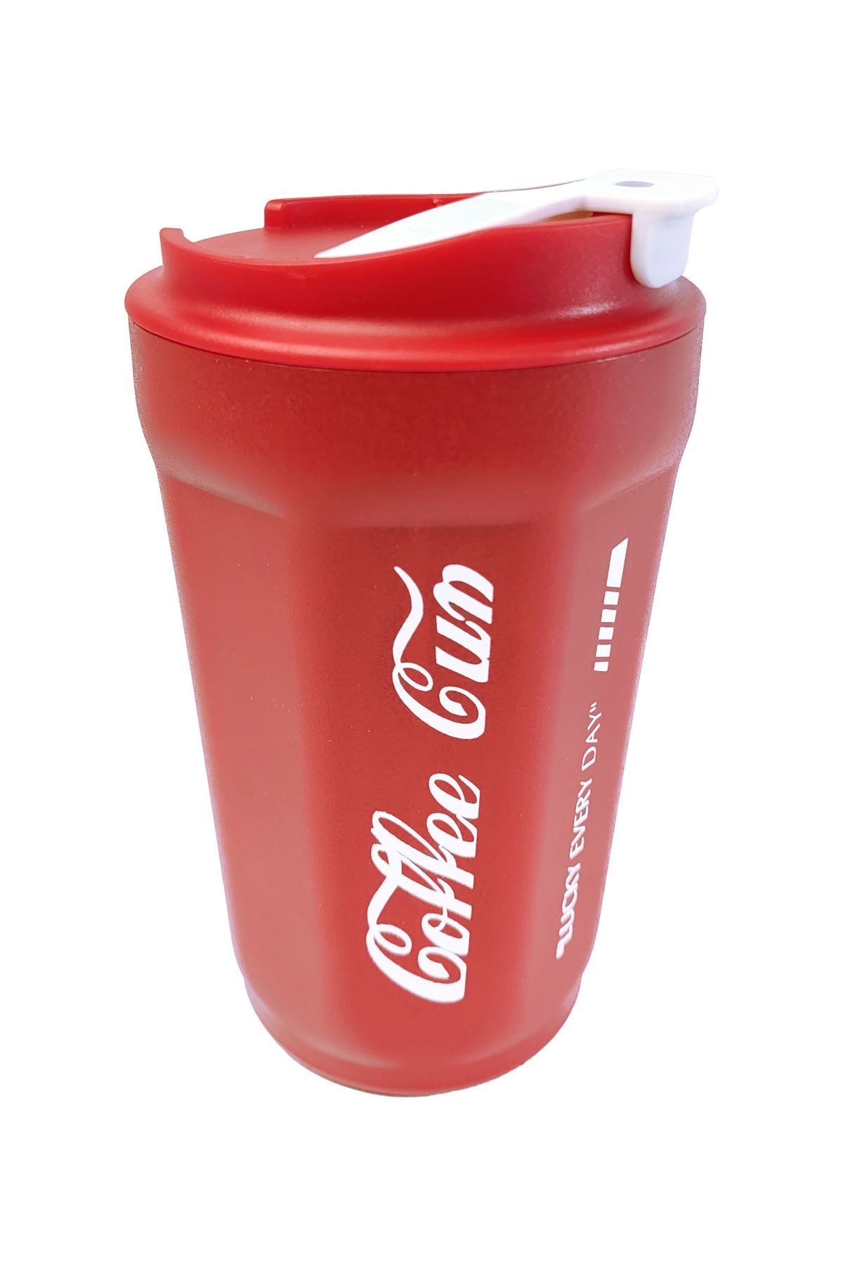 304 L Kırmızı Coffe Cup 420 ml Kahve El Termos Mug cin487kr