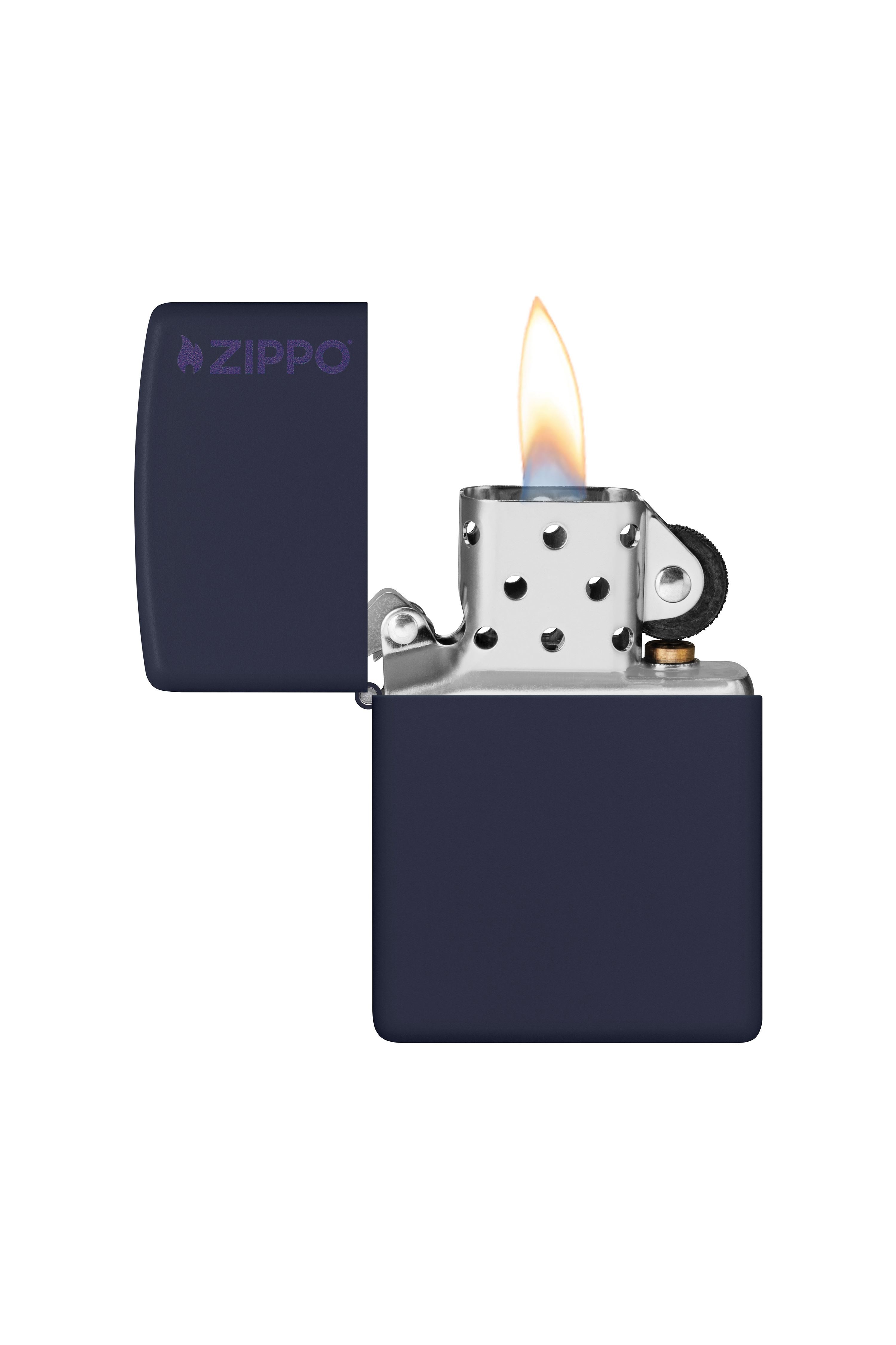 Zippo Çakmak Navy Blue Koyu Mavi Logo 239zl