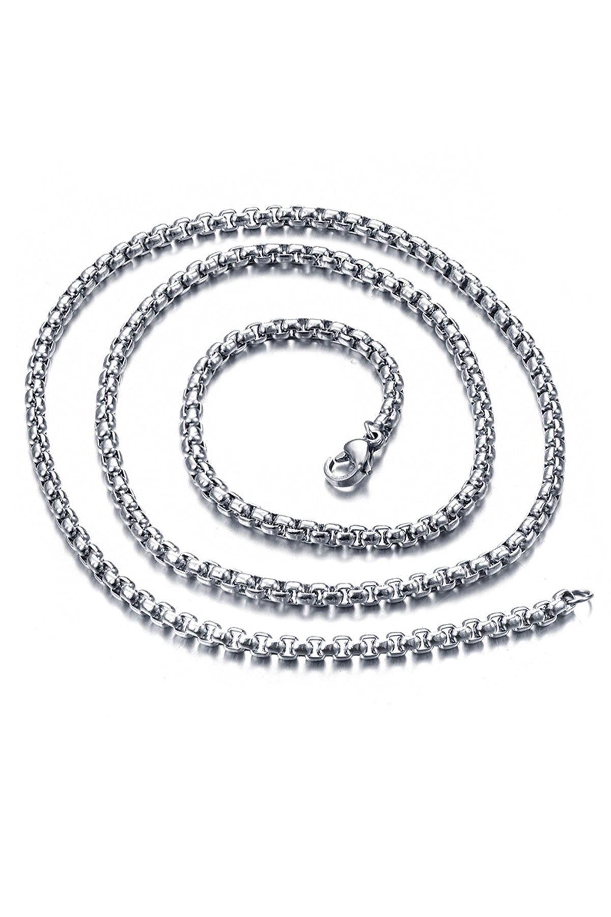Chavin Gri 70 cm. 5 mm. Erkek Çelik Zincir dr22
