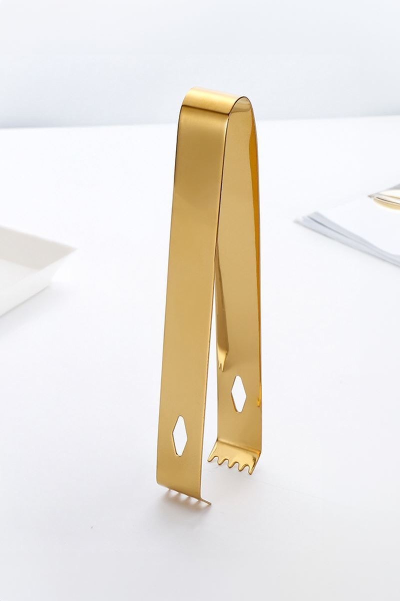 12 Adet Çelik 16,2 cm Gold Buz Ve Şeker Maşası mt128sr-12
