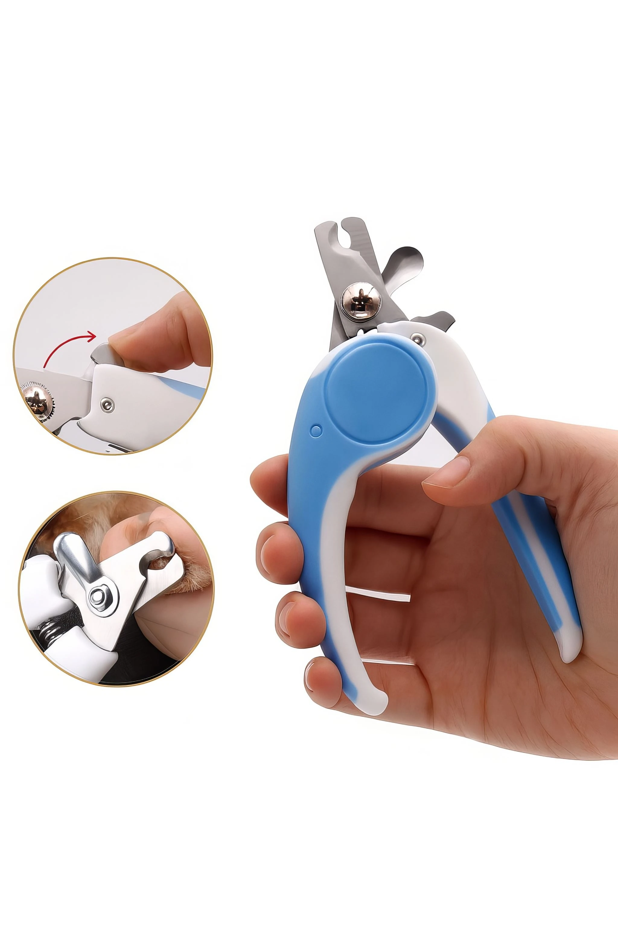 WF Çelik Uçlu Mavi Kedi Köpek Büyük Tırnak Makası cin310mv